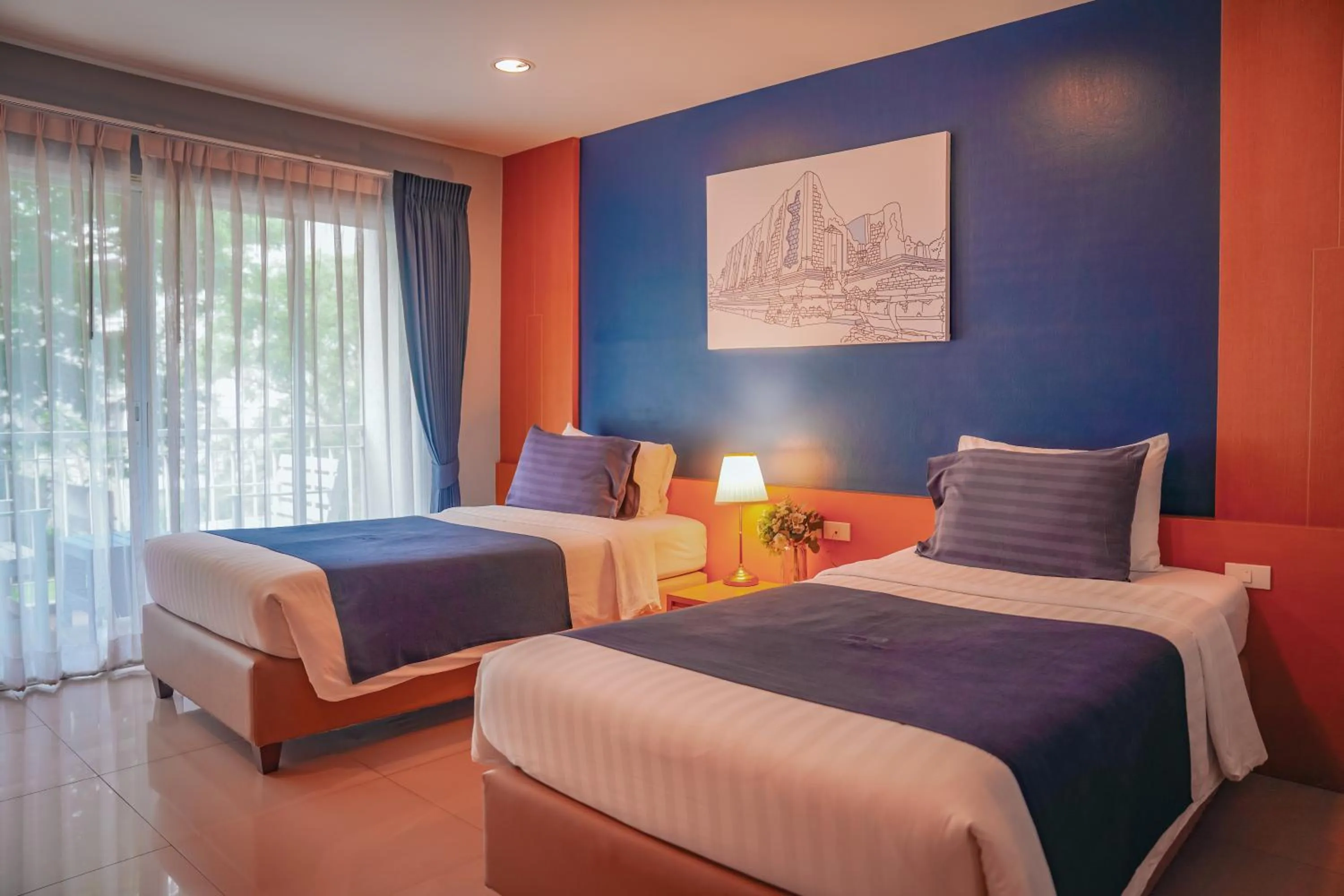 Bed in The Cavalli Casa Resort