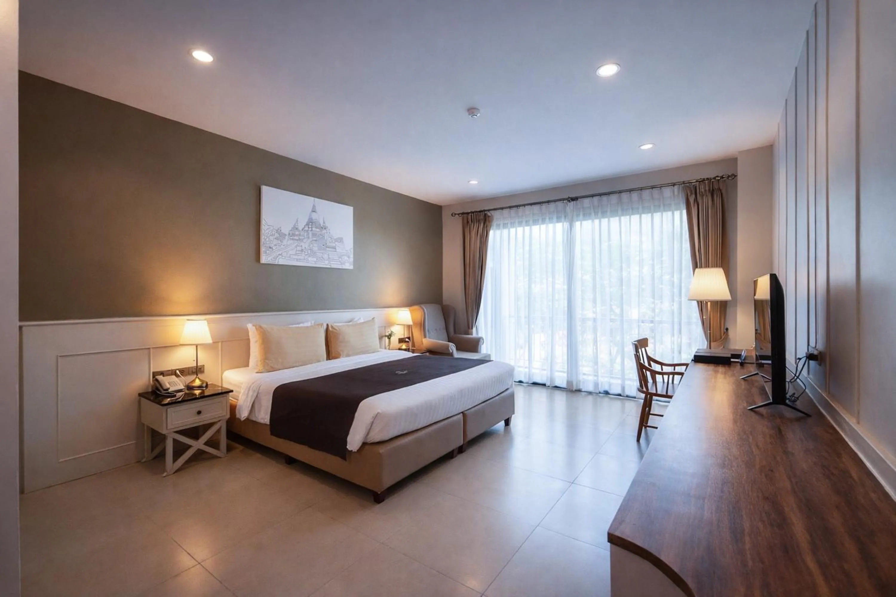 Bed in The Cavalli Casa Resort