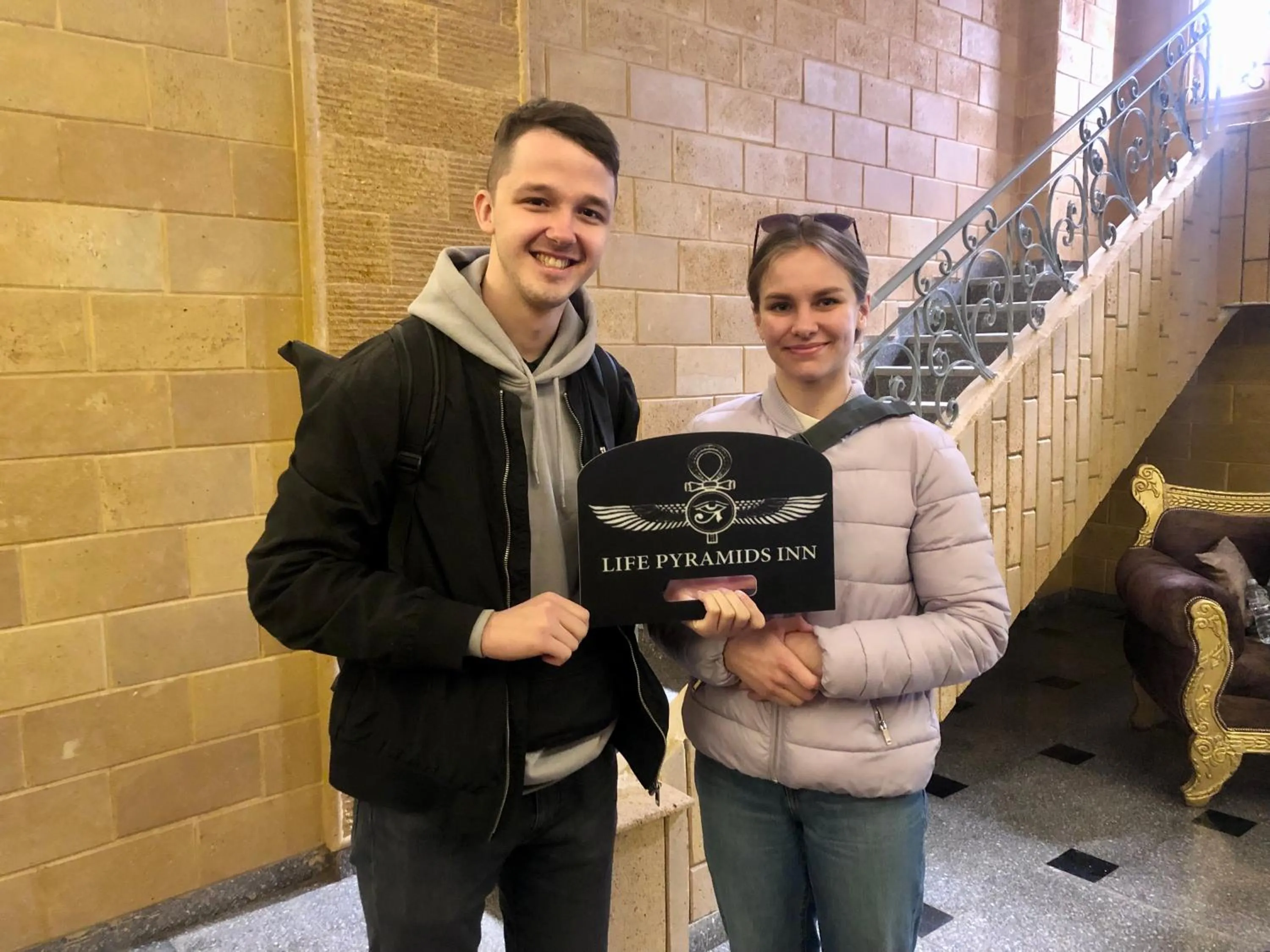 People in Life Pyramids Inn