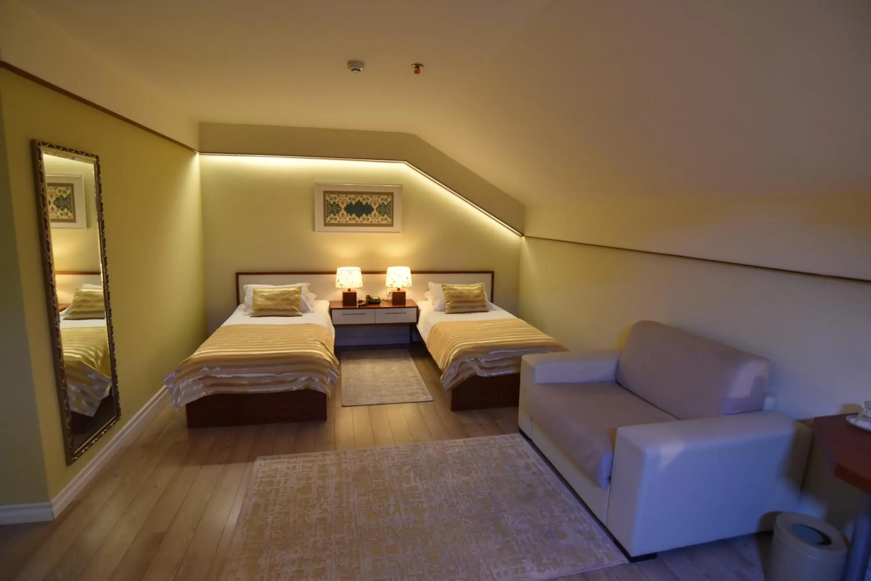 Bed in Hotel Sokrat Bed in Hotel Sokrat