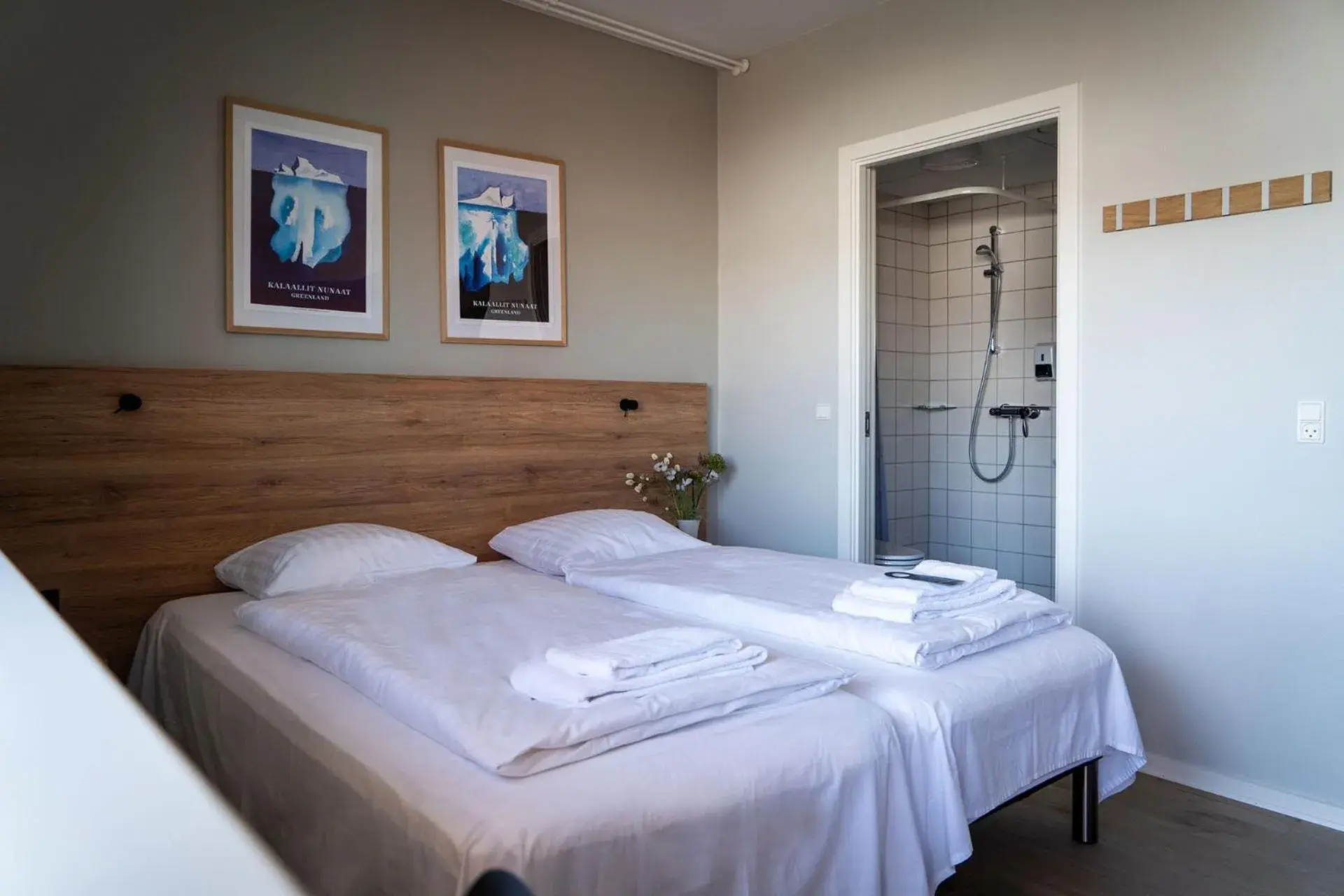 Bed in HOTEL SØMA Ilulissat Bed in HOTEL SØMA Ilulissat