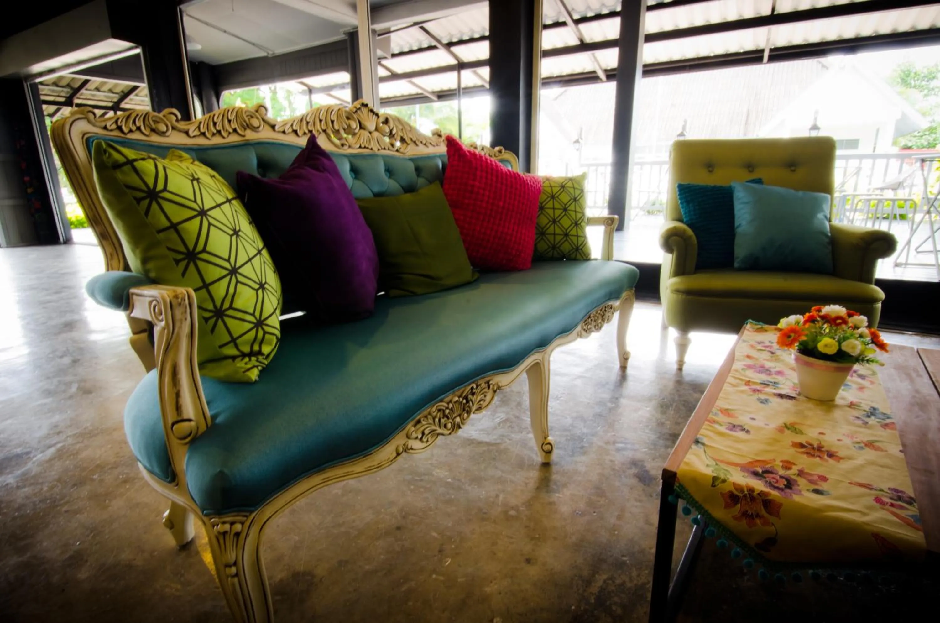 Seating Area in Oh Dee Hostel