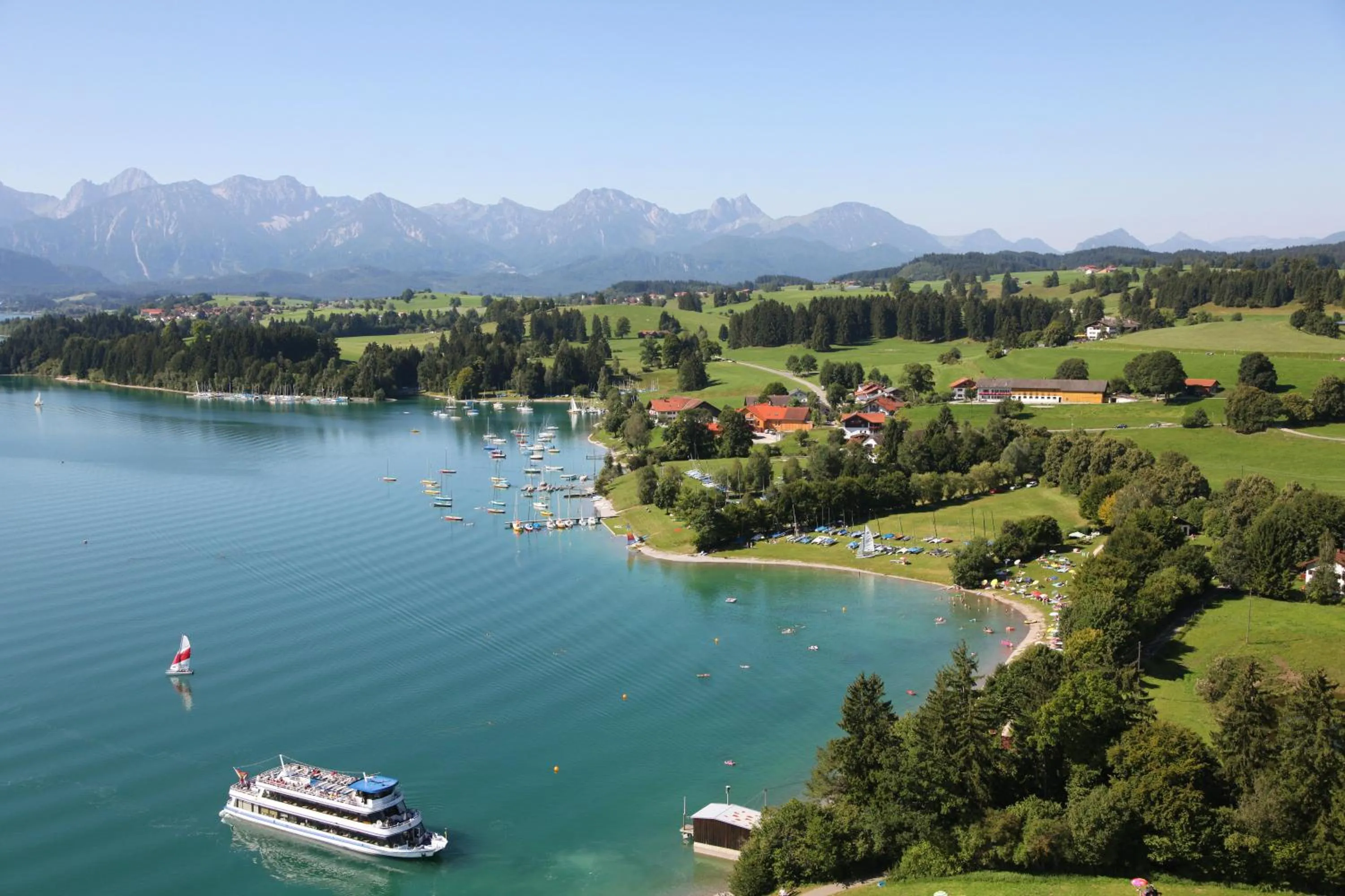 Bird's eye view in Seehotel und Appartements Schnöller