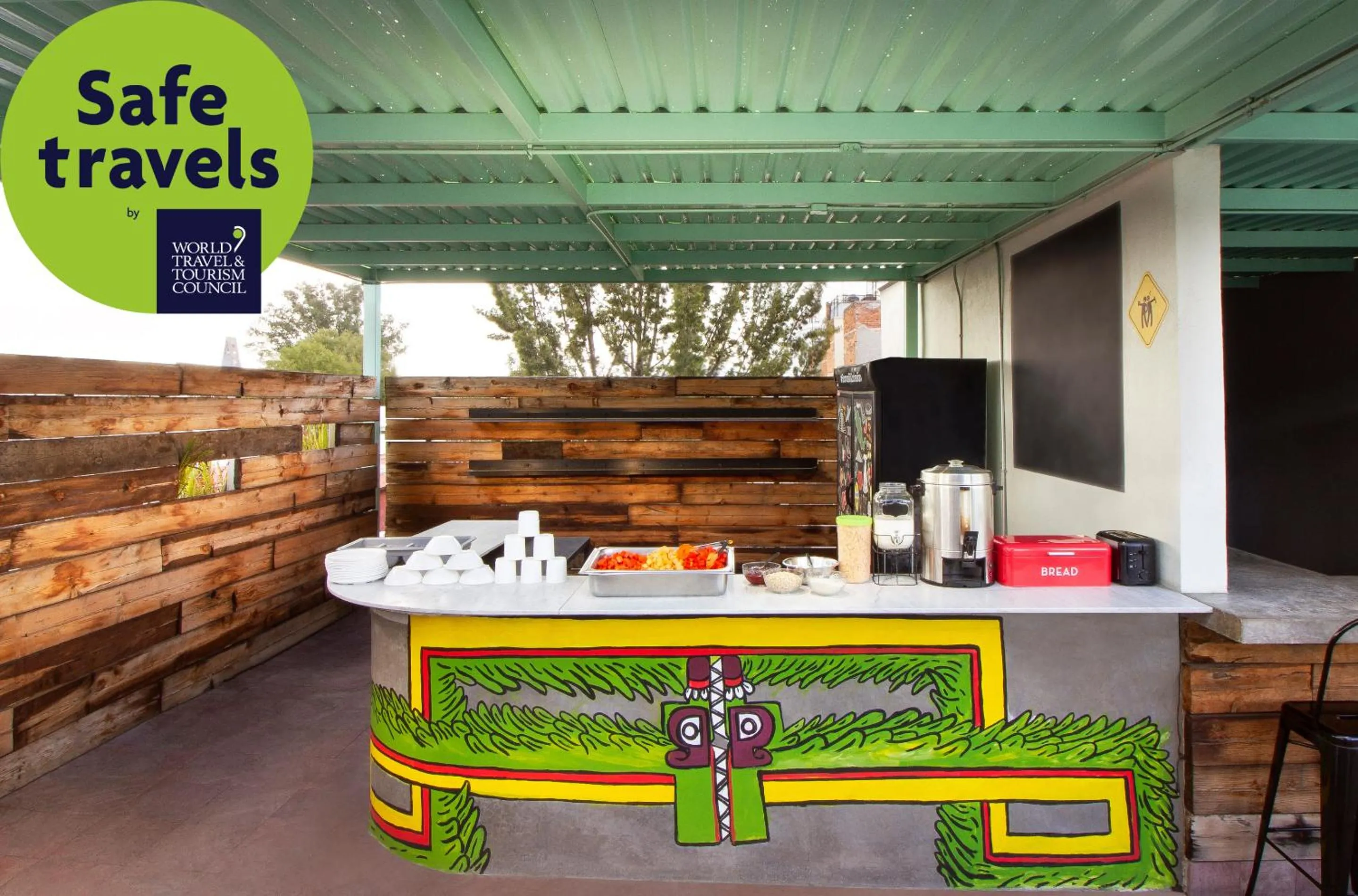 Dining area in CASA MX alameda