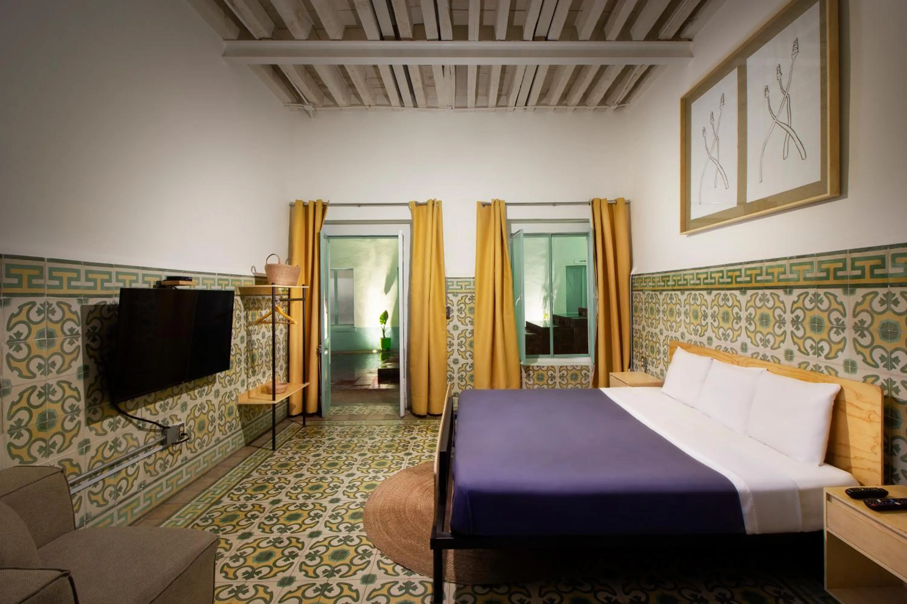 Decorative detail, Bed in CASA MX alameda