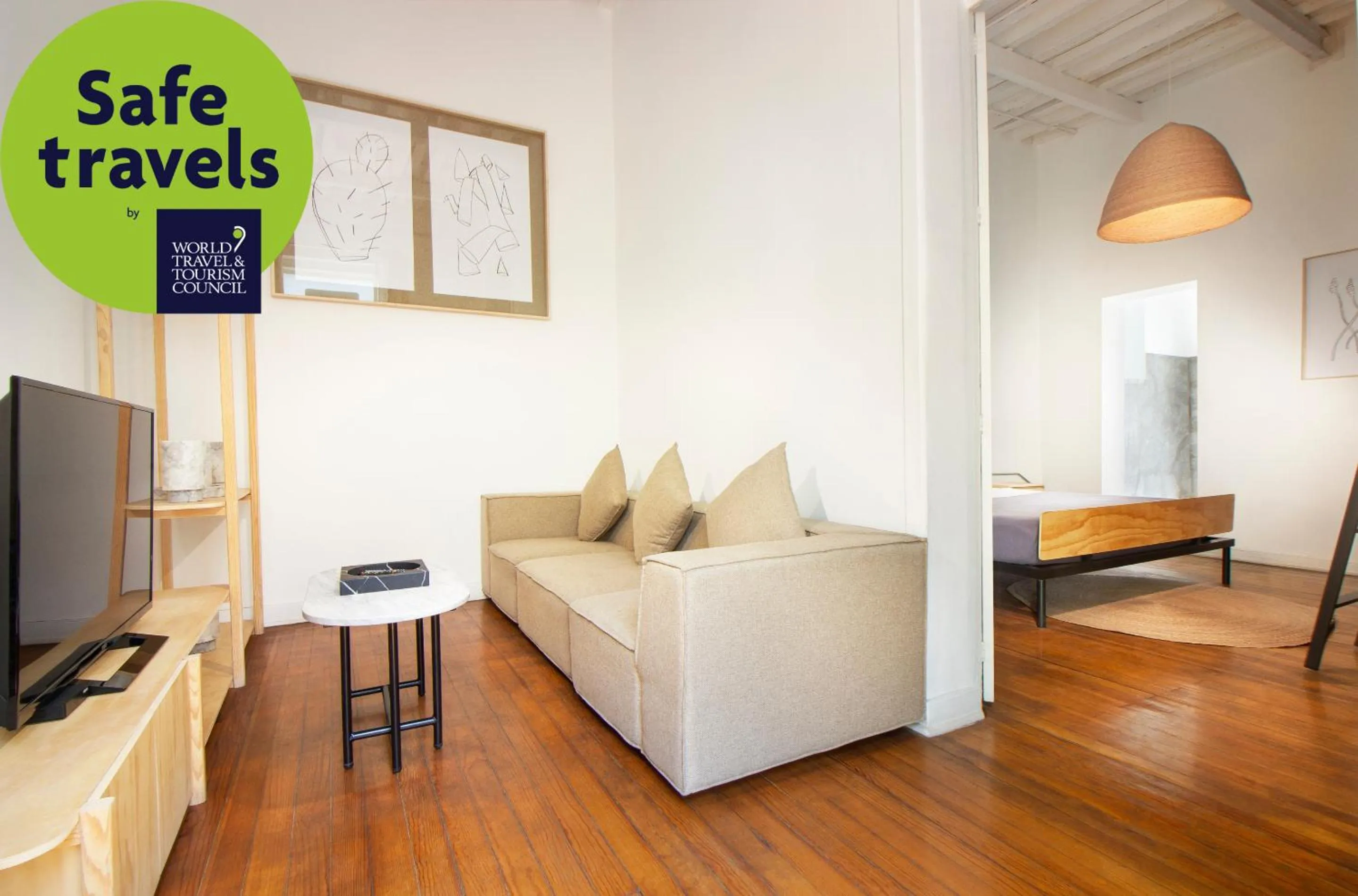 Seating area in CASA MX alameda