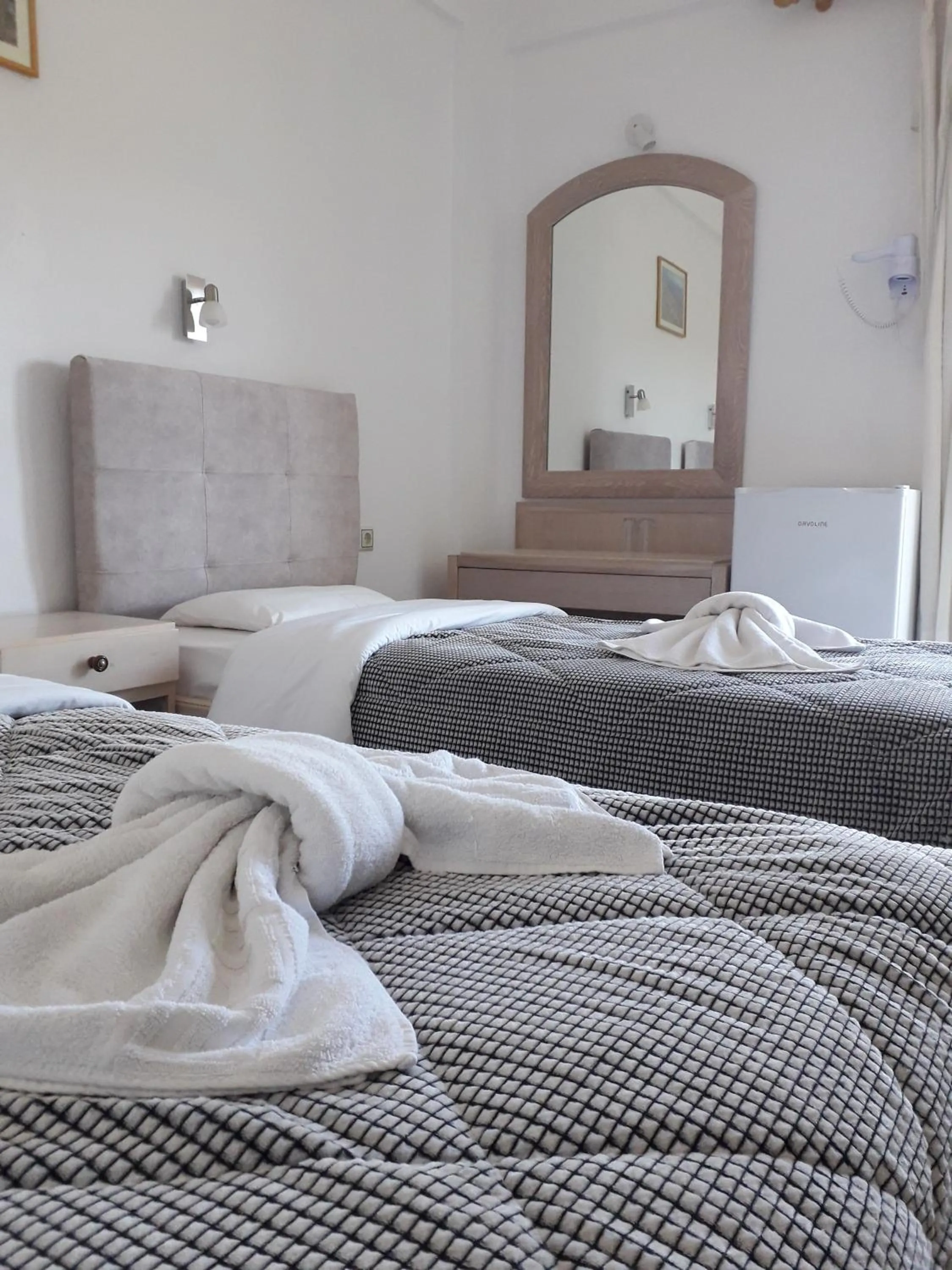 Bed in Knossos Hotel