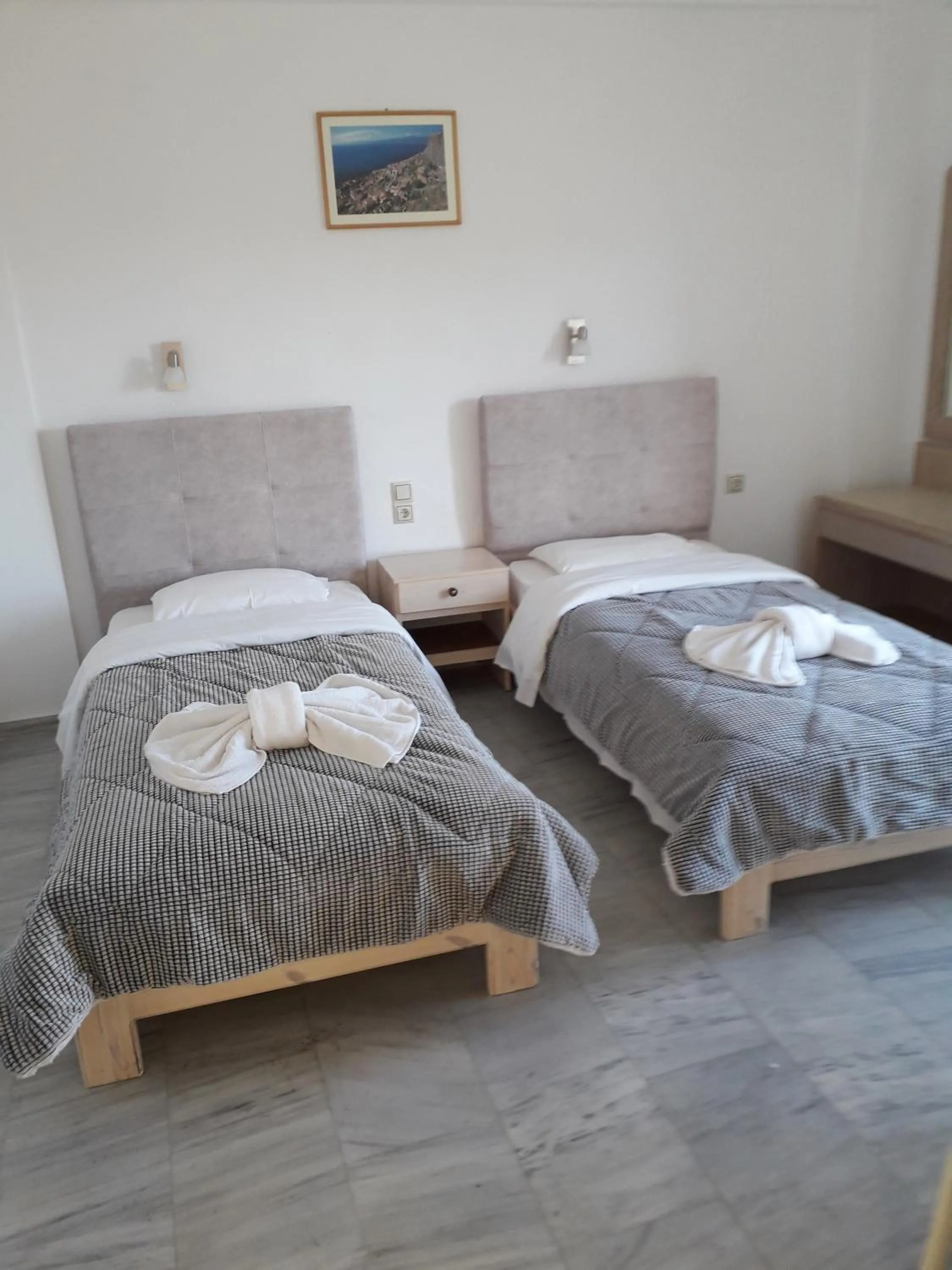 Bed in Knossos Hotel