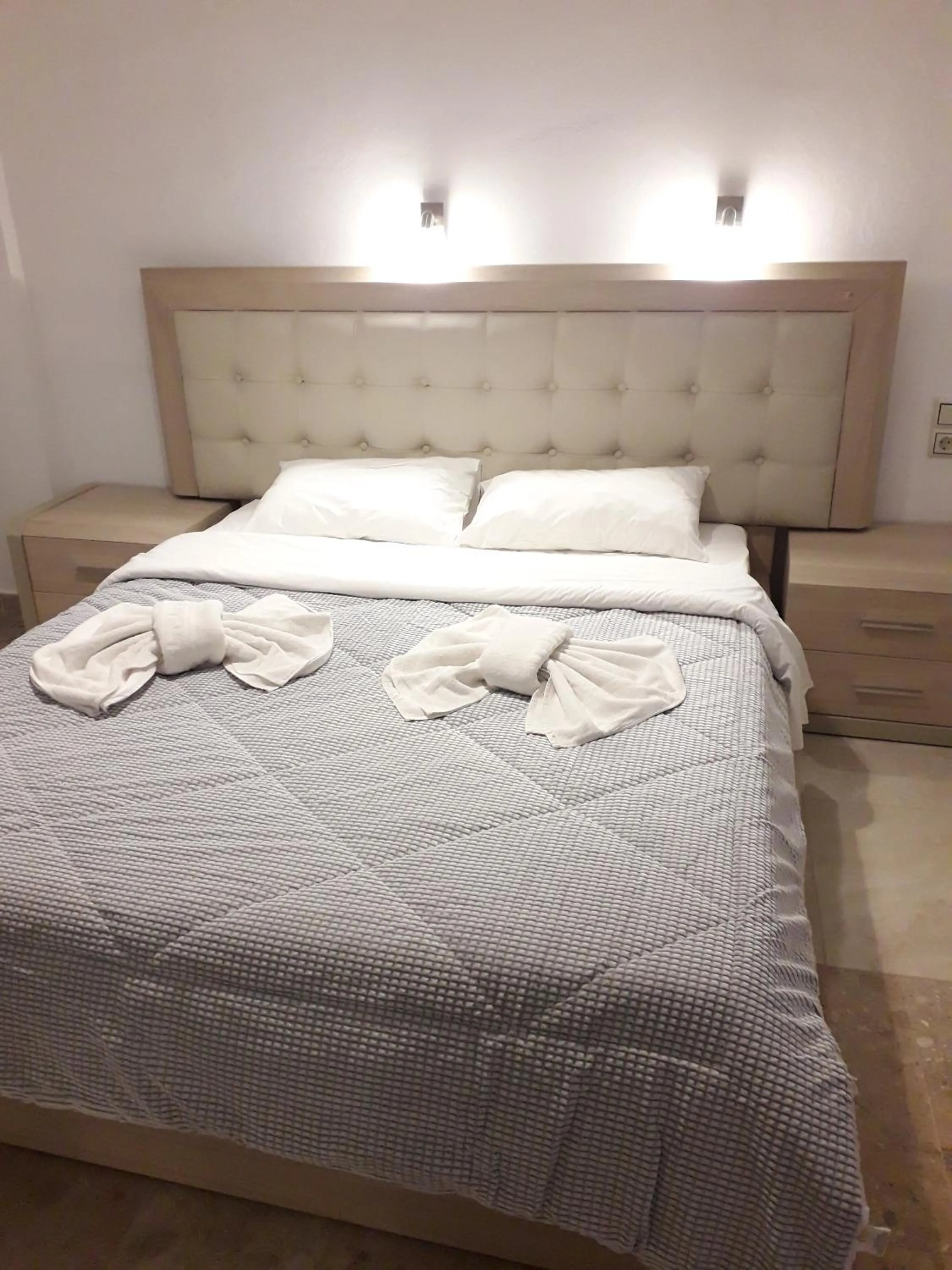 Bed in Knossos Hotel