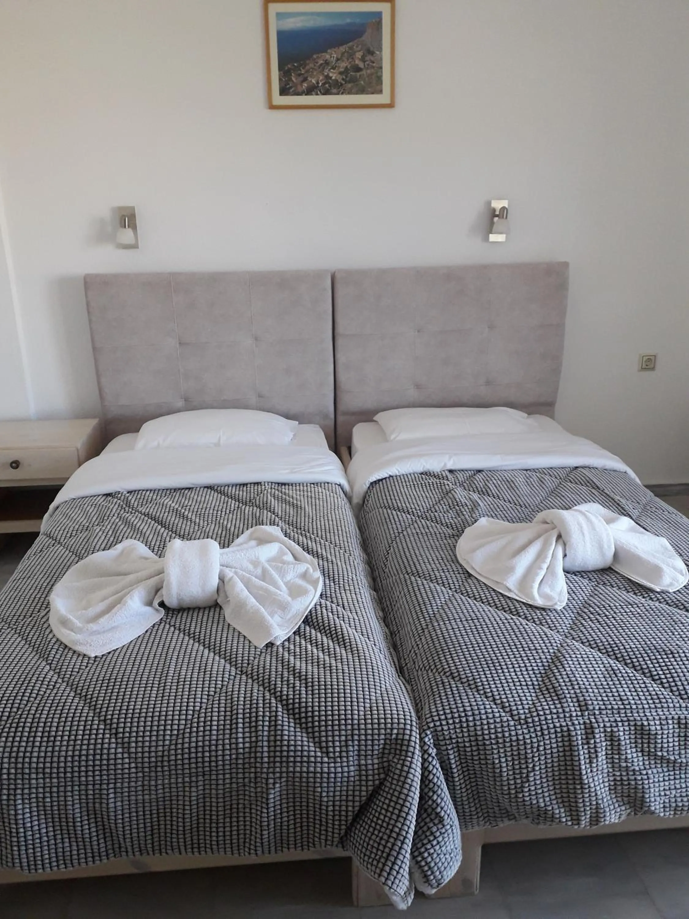 Bed in Knossos Hotel