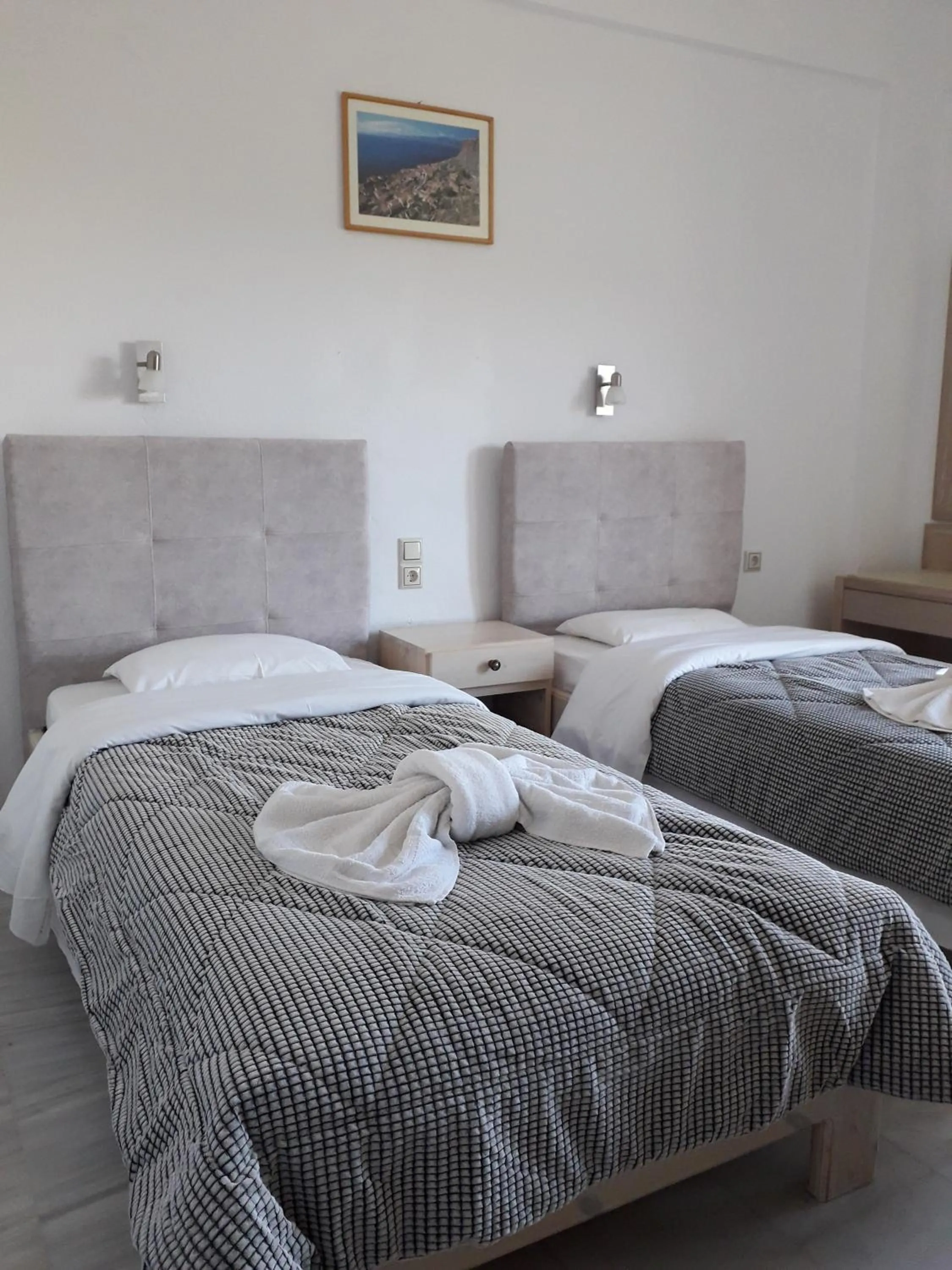 Bed in Knossos Hotel