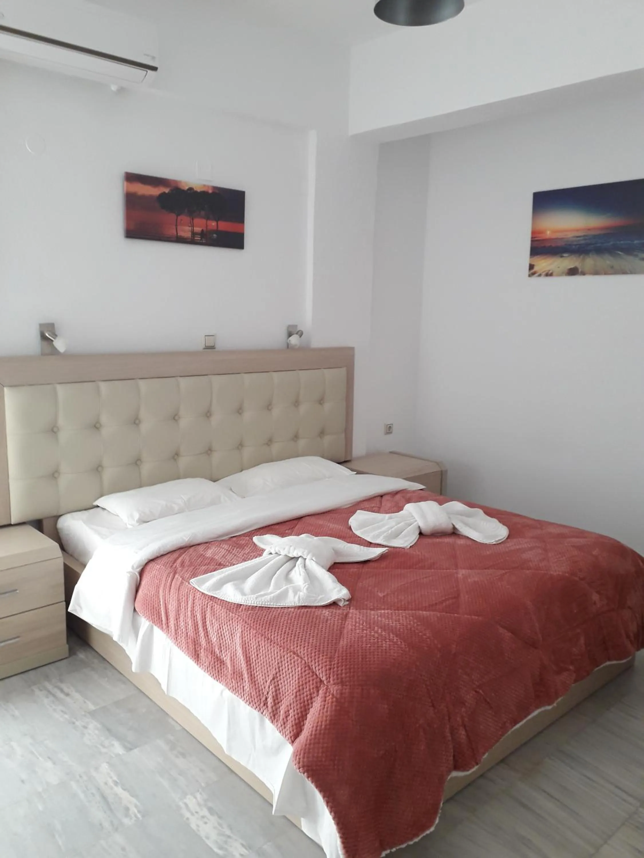 Bed in Knossos Hotel