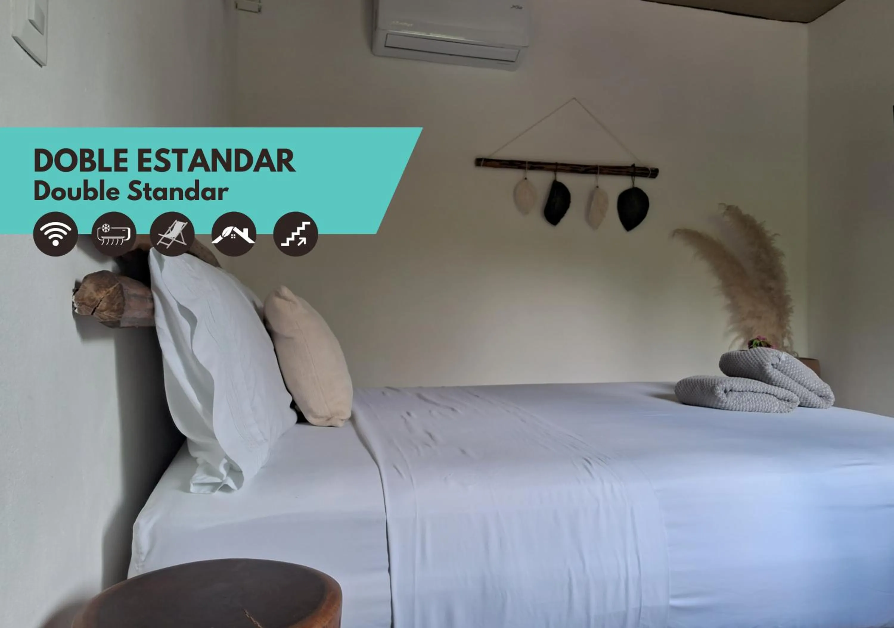 Bed in Hotel Posada Mykonos