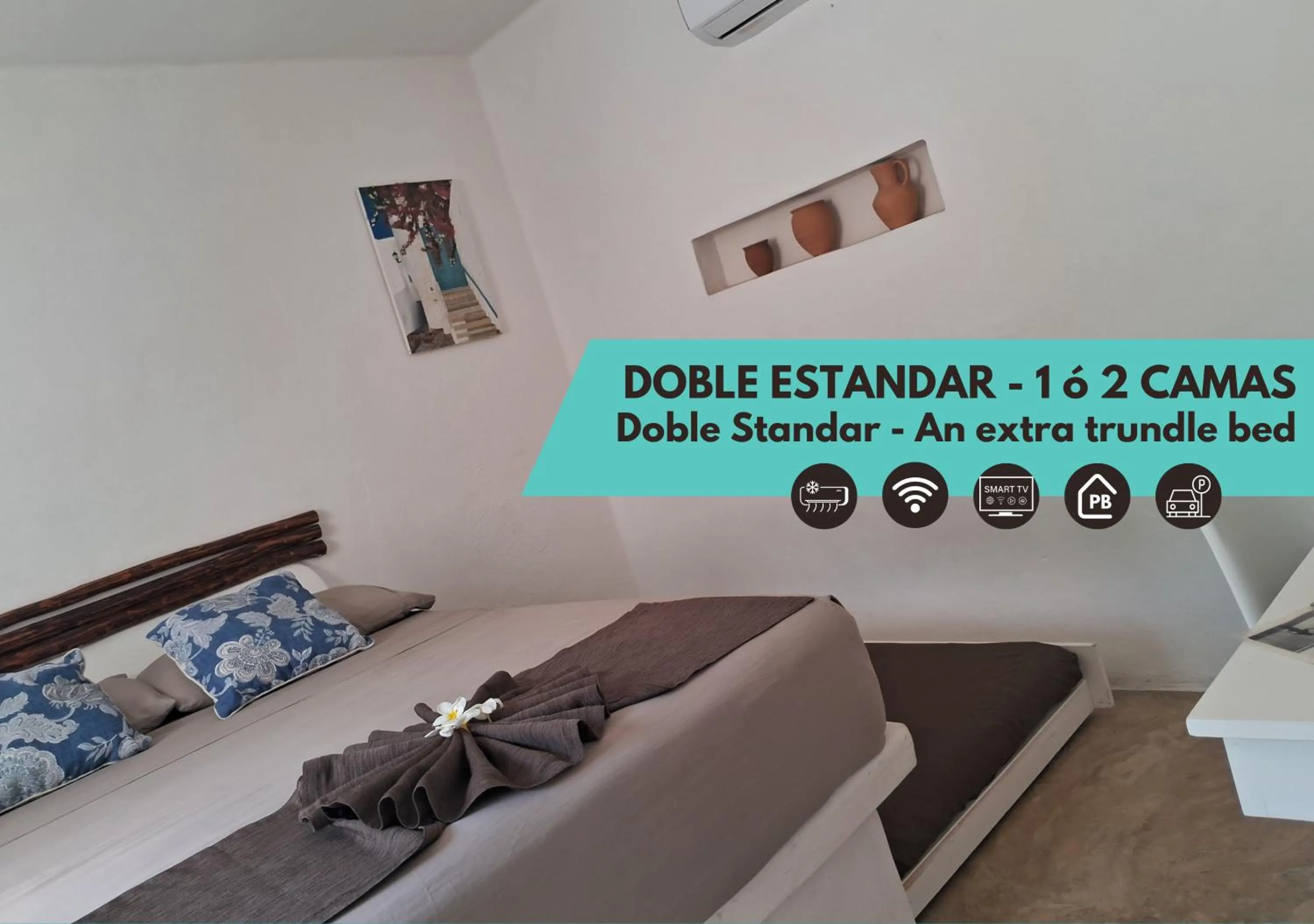 Decorative detail in Hotel Posada Mykonos