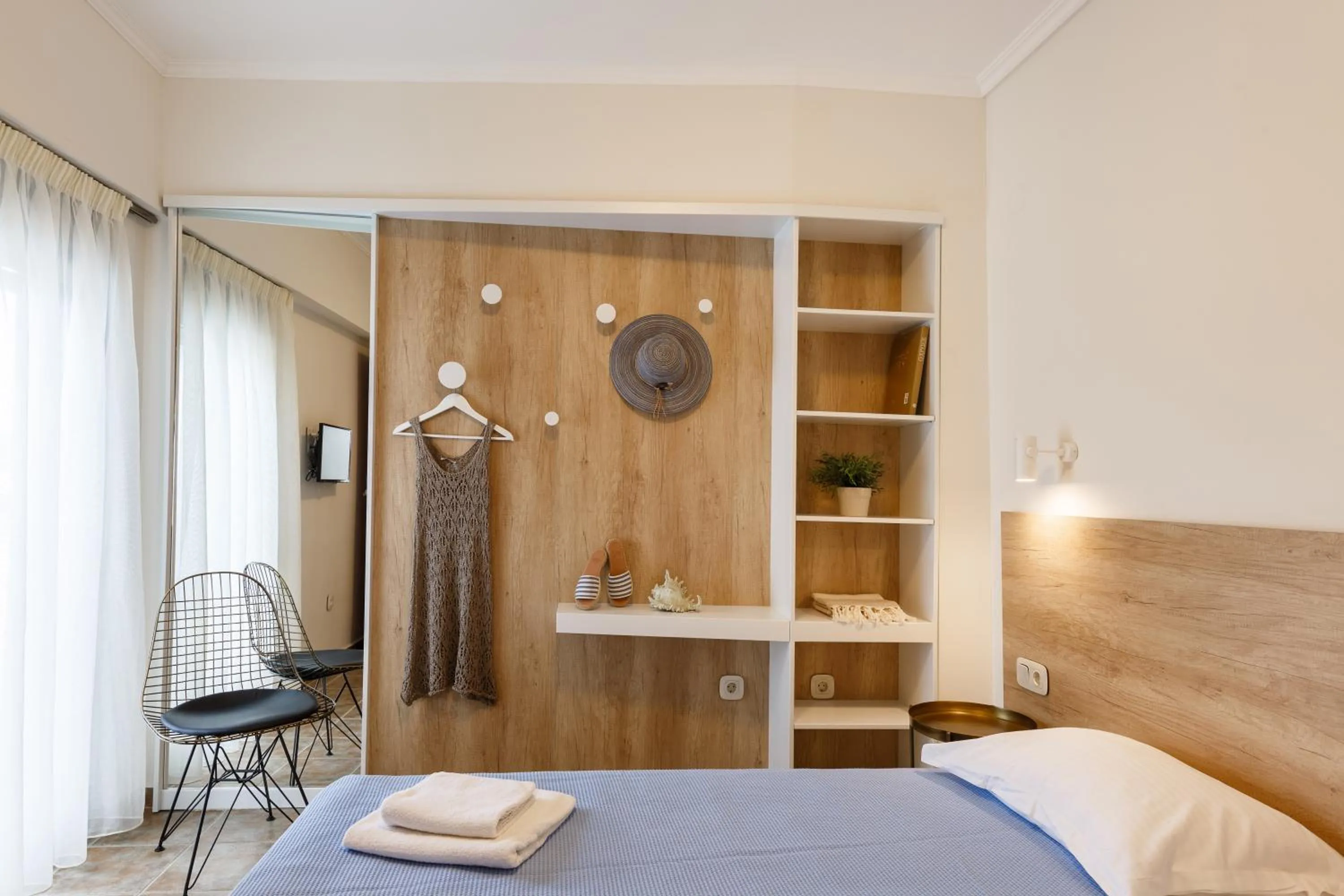 Bed in Marialena Hotel