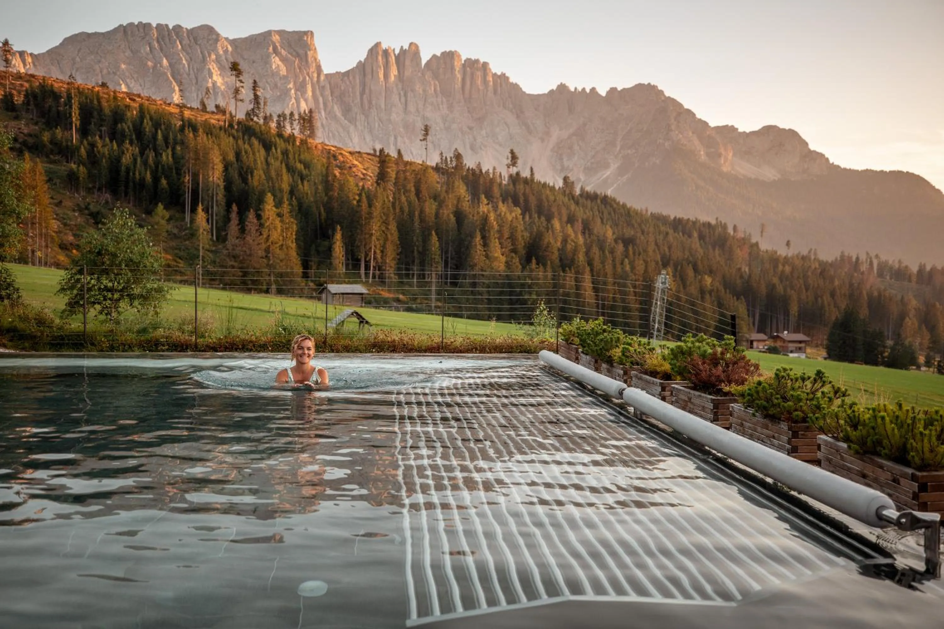 Swimming pool in Moseralm Dolomiti Hideaway