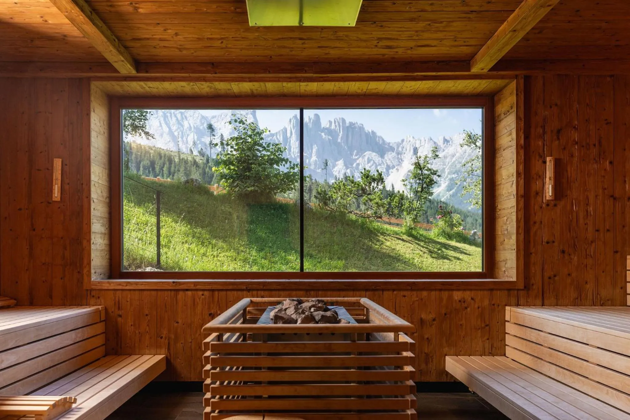 Sauna in Moseralm Dolomiti Hideaway