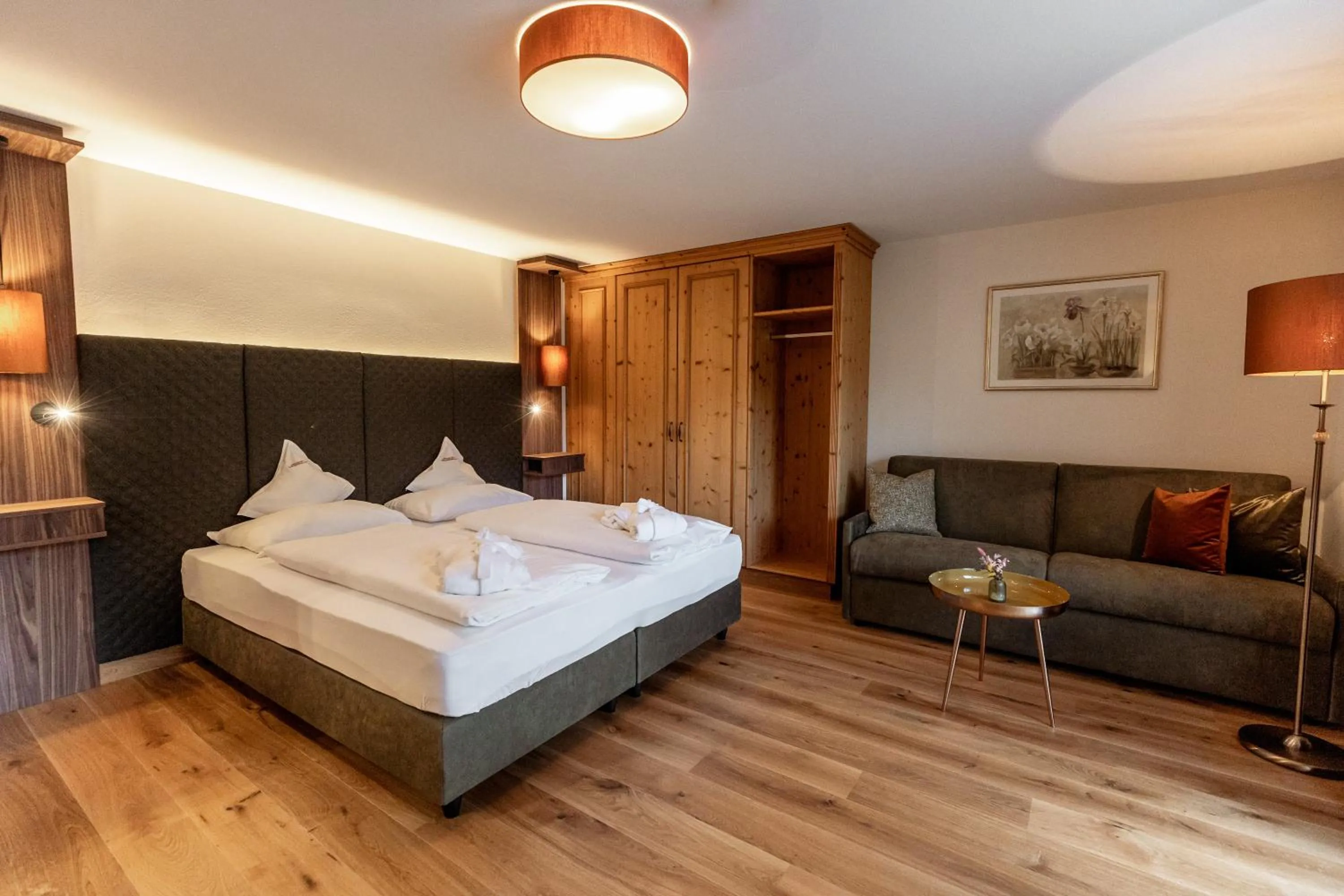 Bed in Moseralm Dolomiti Hideaway