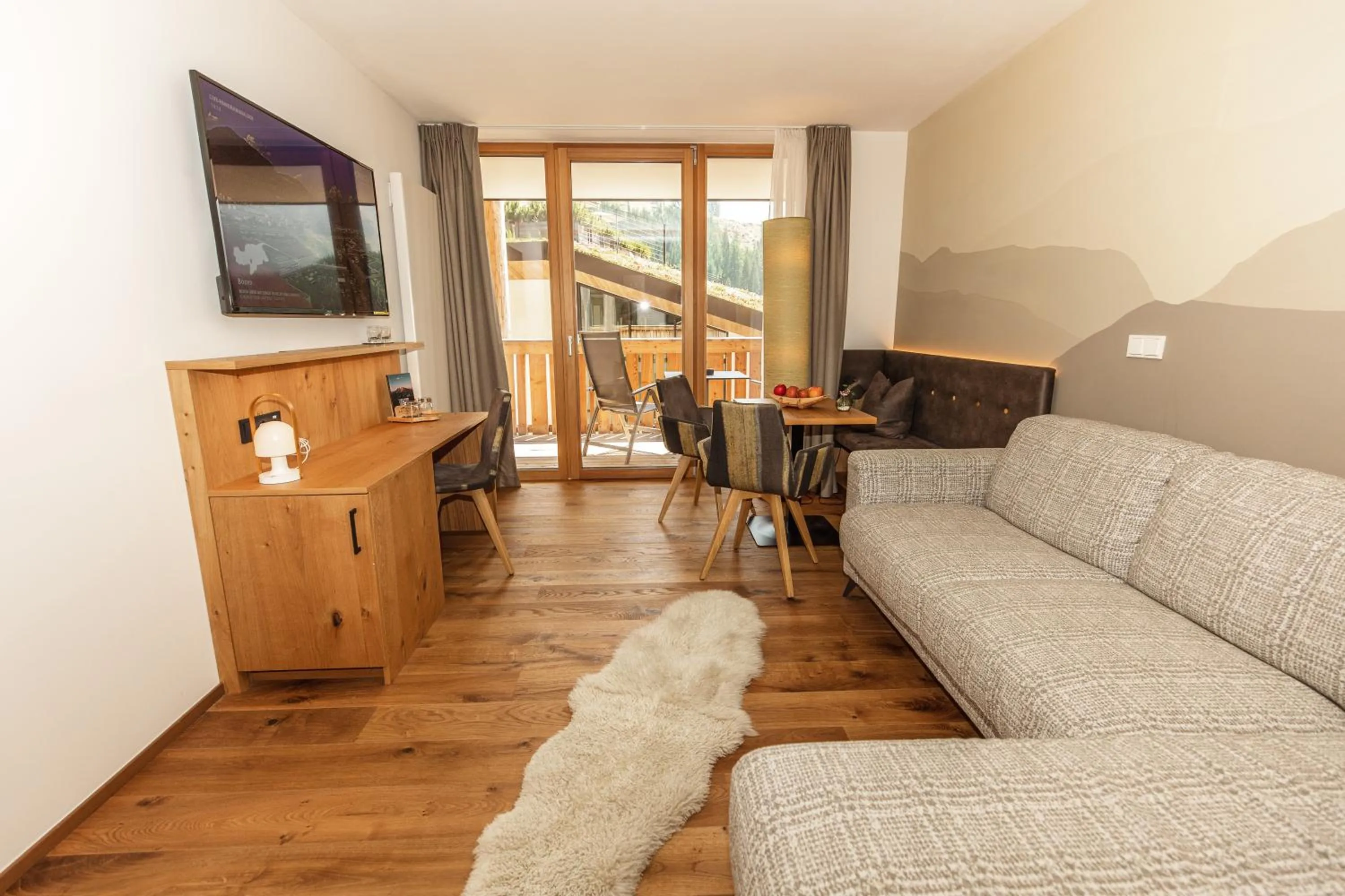 Living room in Moseralm Dolomiti Hideaway