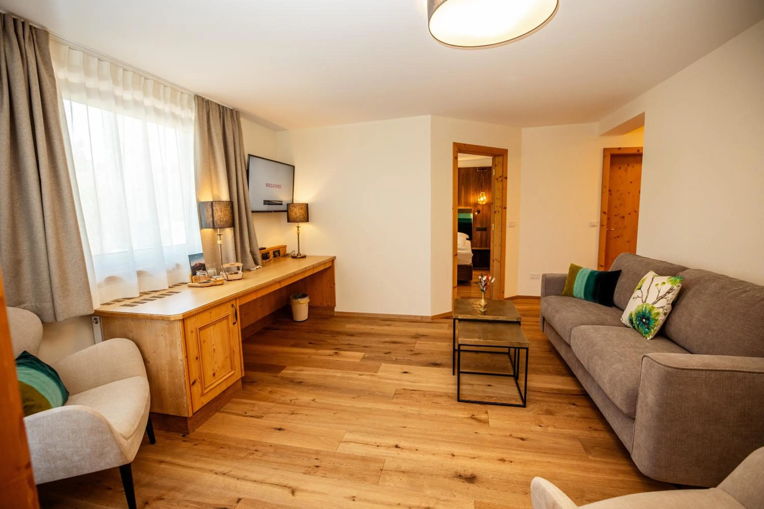 Living room in Moseralm Dolomiti Hideaway