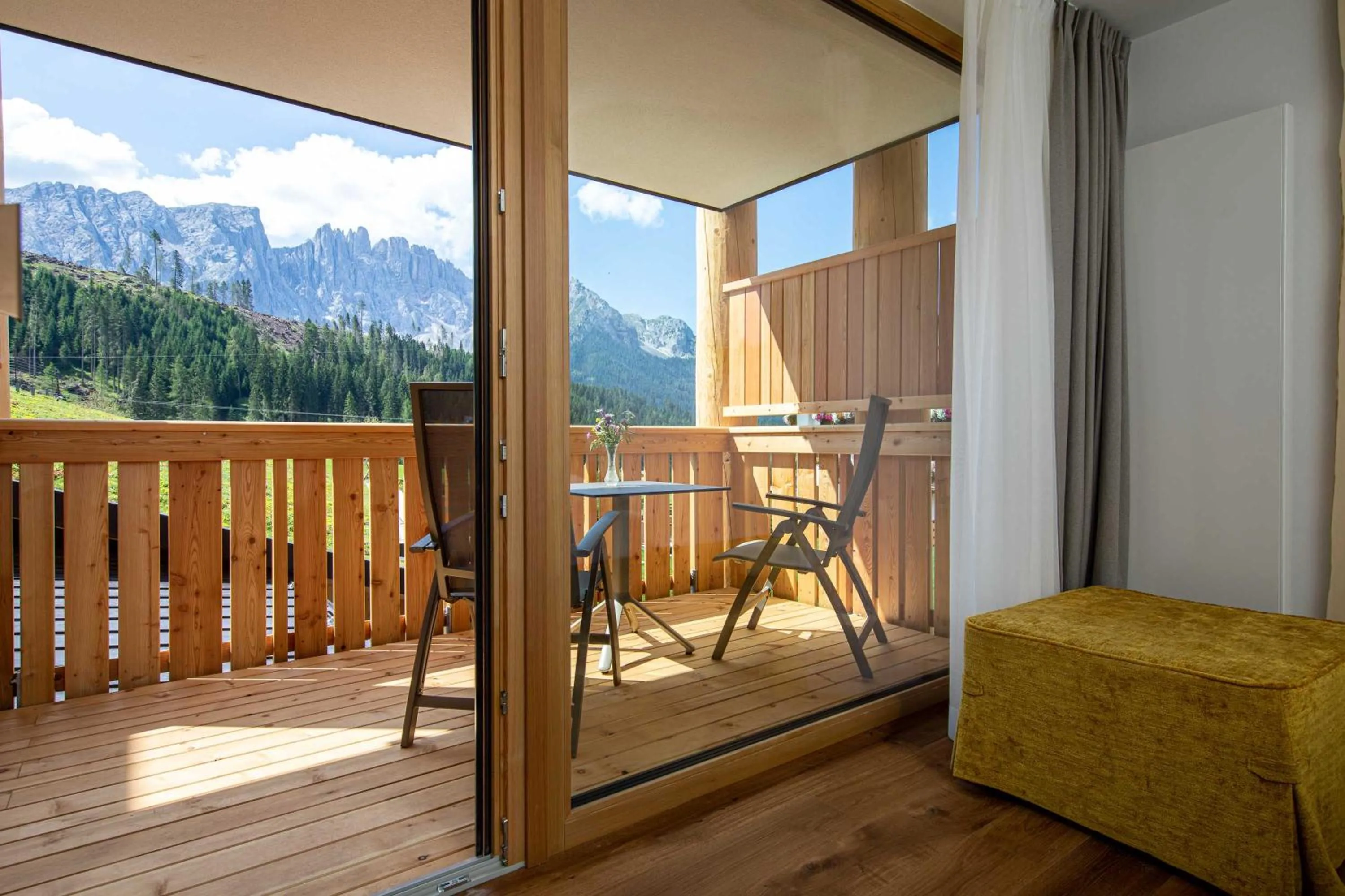Balcony/Terrace in Moseralm Dolomiti Hideaway