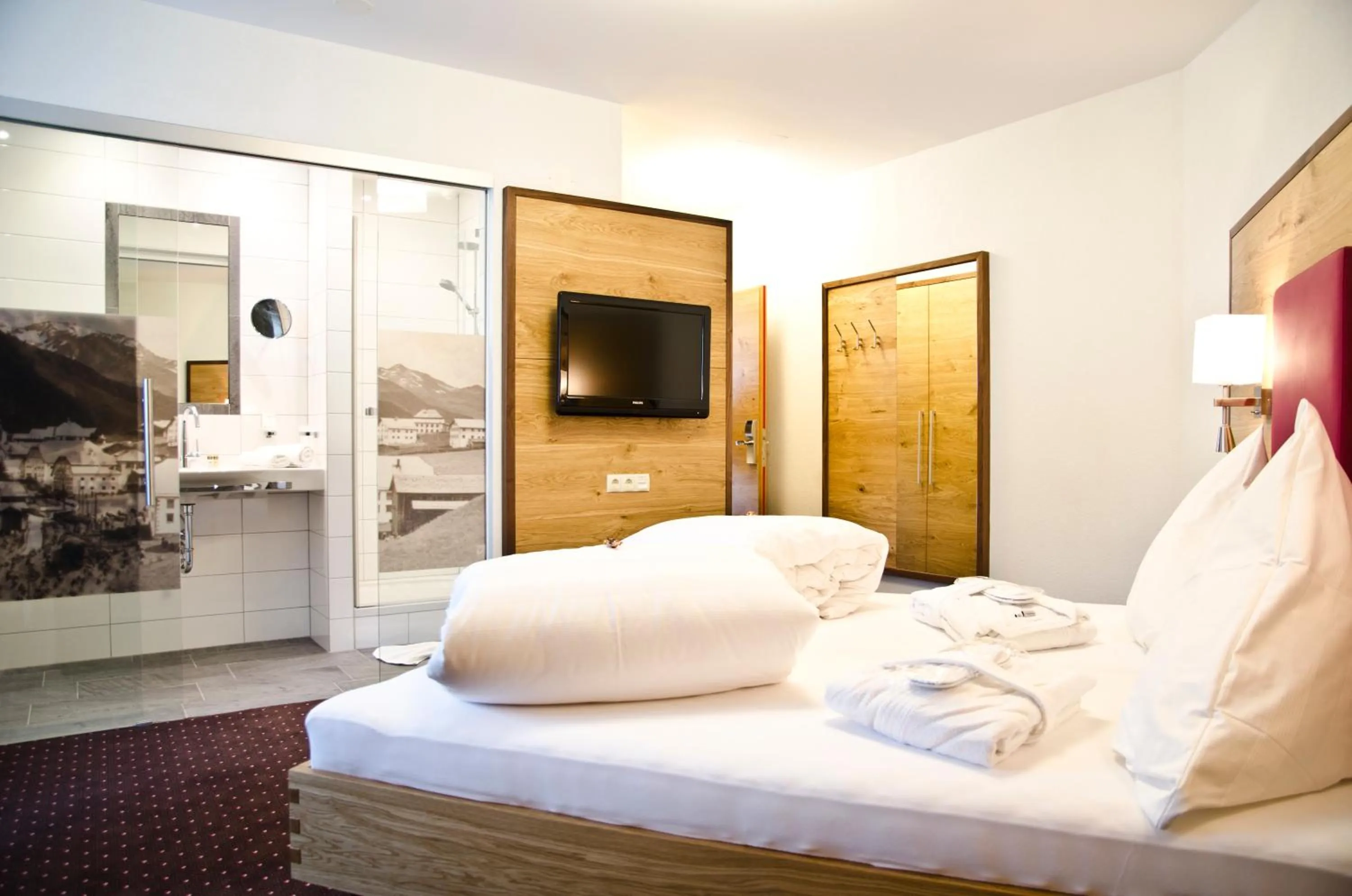 Bedroom, Bed in Hotel Garni Arosa