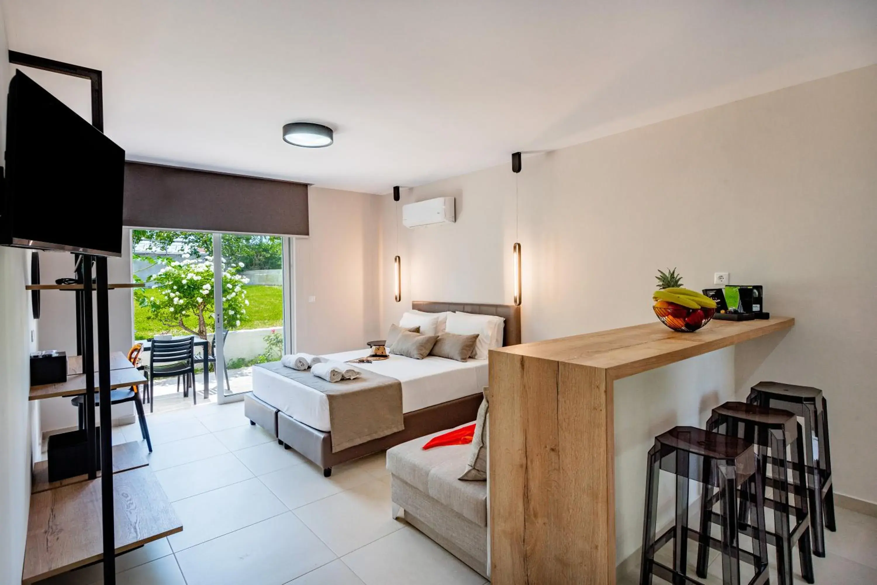 Bed in Sokrates Studios Bed in Sokrates Studios