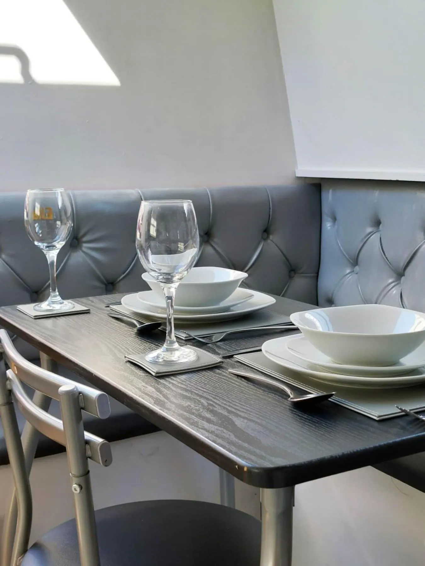 Dining area in The Joker Boat