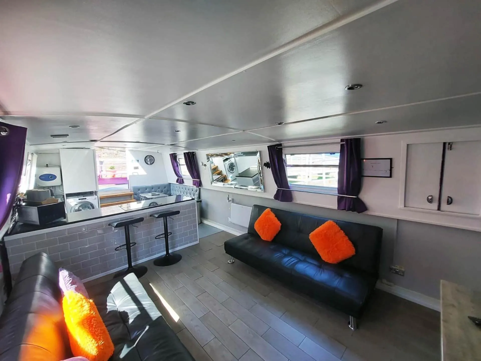 Living room in The Joker Boat
