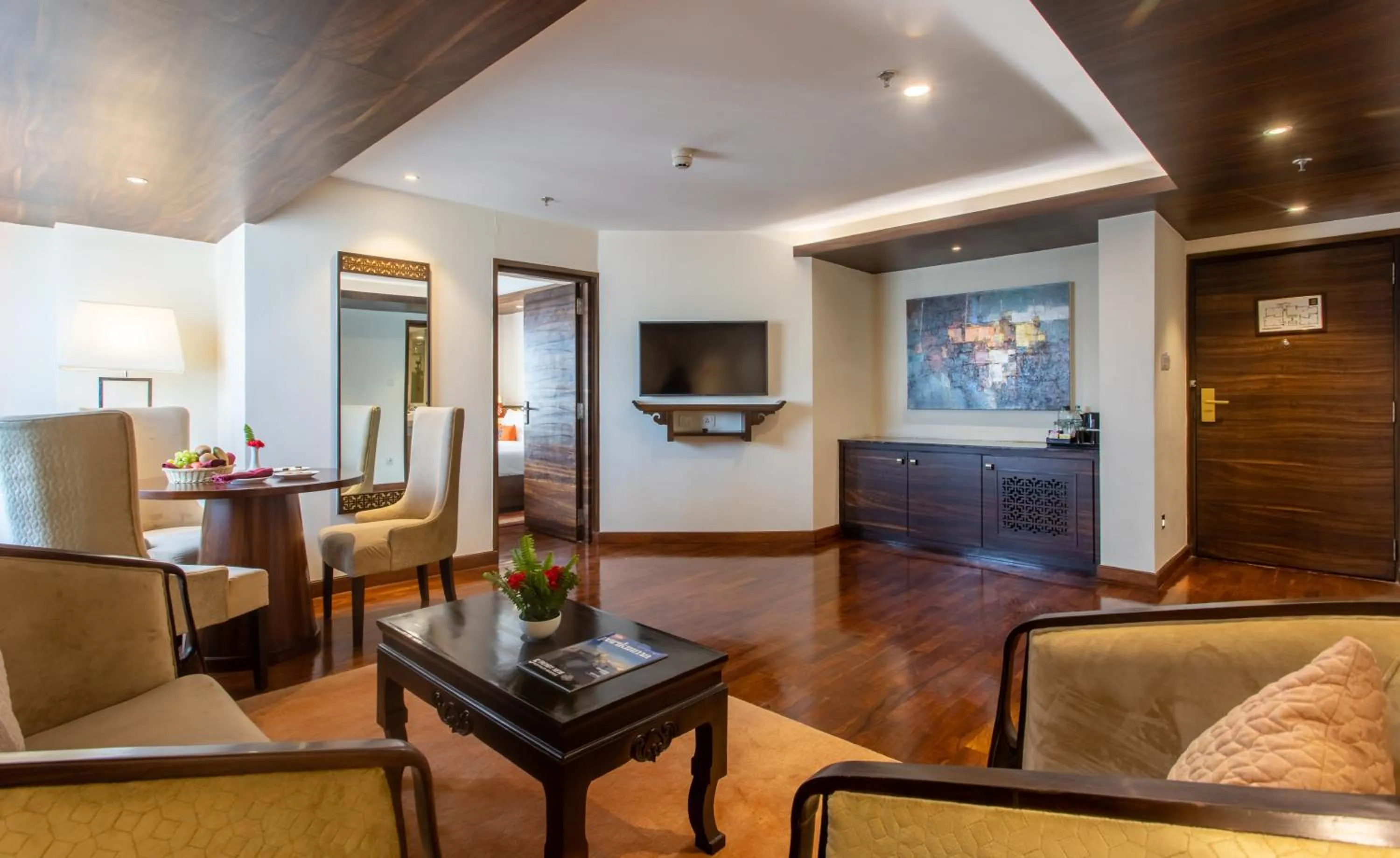 Living room in Ramada by Wyndham Kathmandu Dhumbarahi