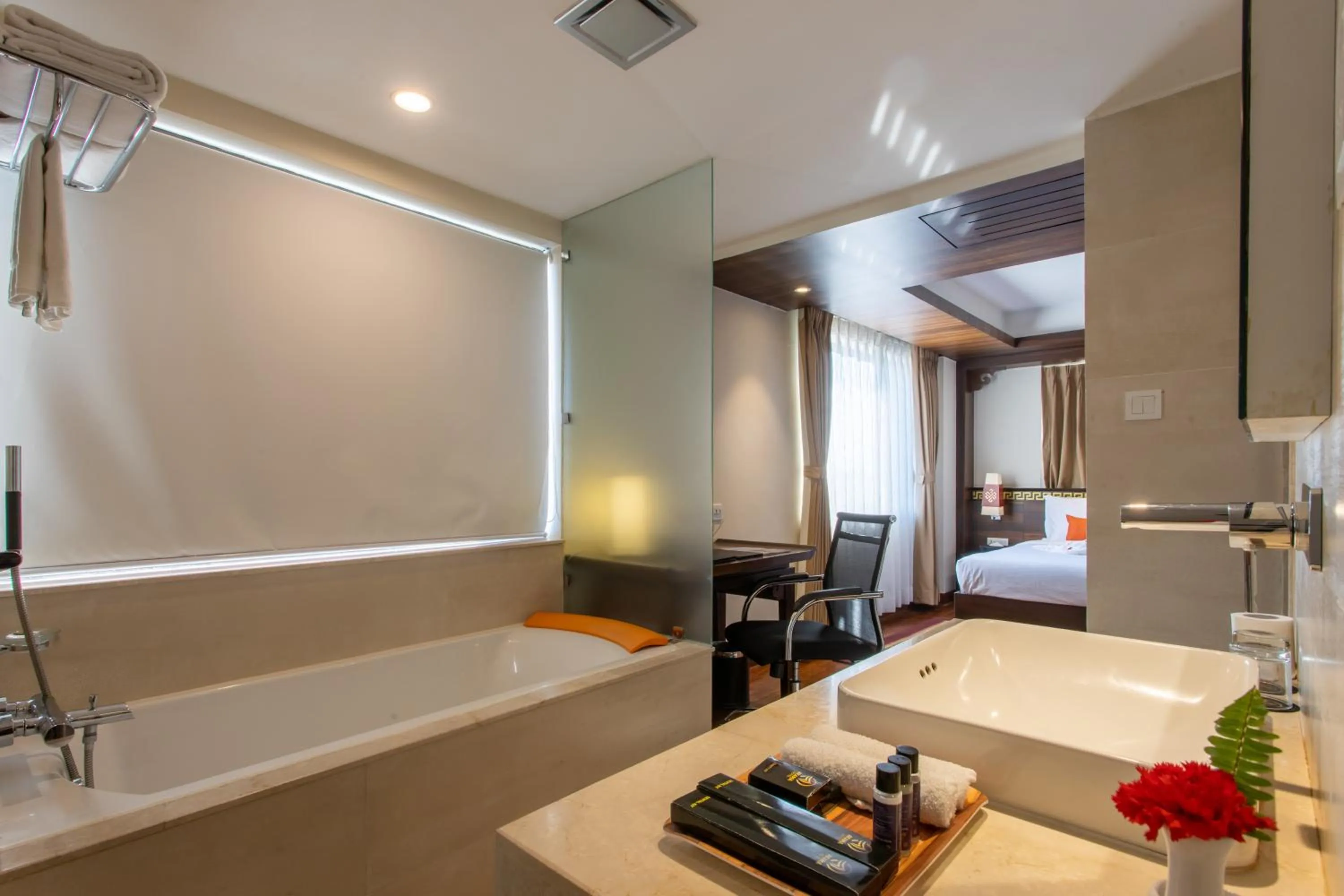 Toilet, Bed in Ramada by Wyndham Kathmandu Dhumbarahi