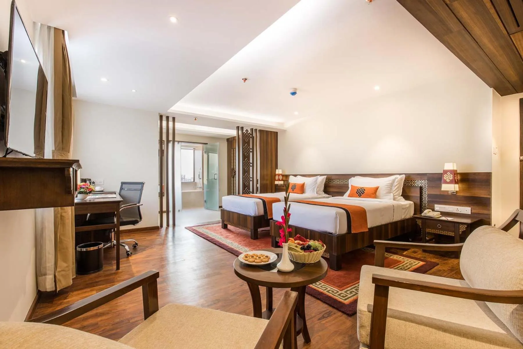 TV and multimedia, Bed in Ramada by Wyndham Kathmandu Dhumbarahi