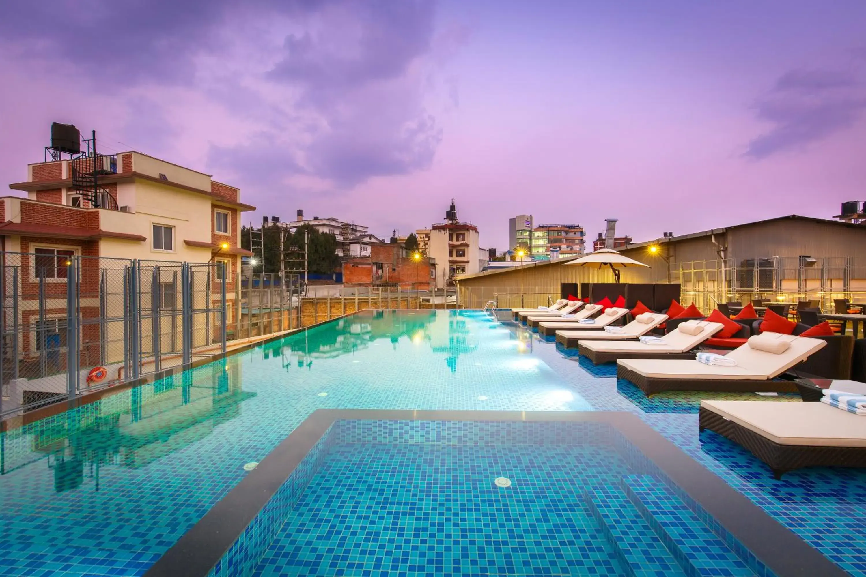 Pool view in Ramada by Wyndham Kathmandu Dhumbarahi Pool view in Ramada by Wyndham Kathmandu Dhumbarahi