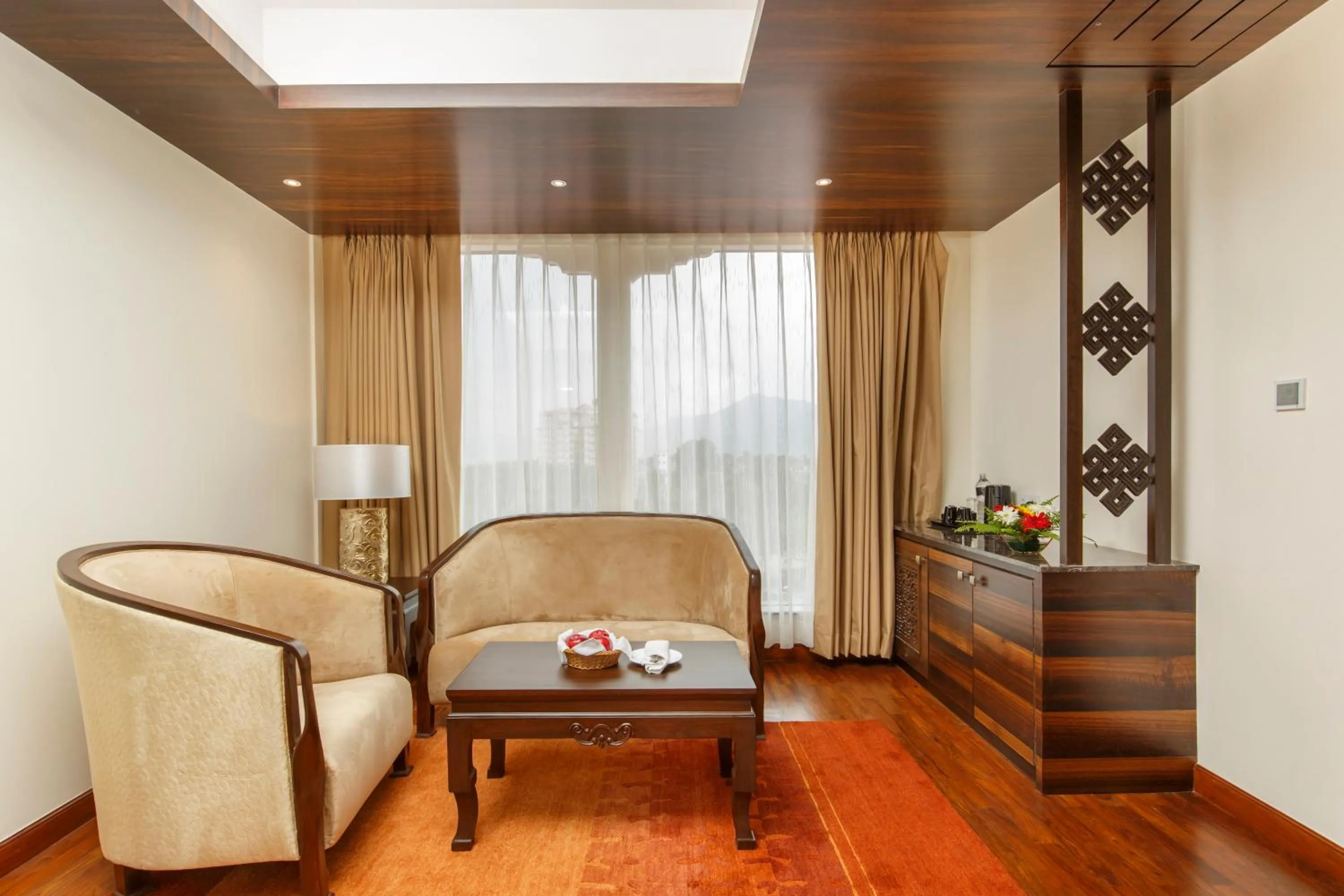 Living room in Ramada by Wyndham Kathmandu Dhumbarahi