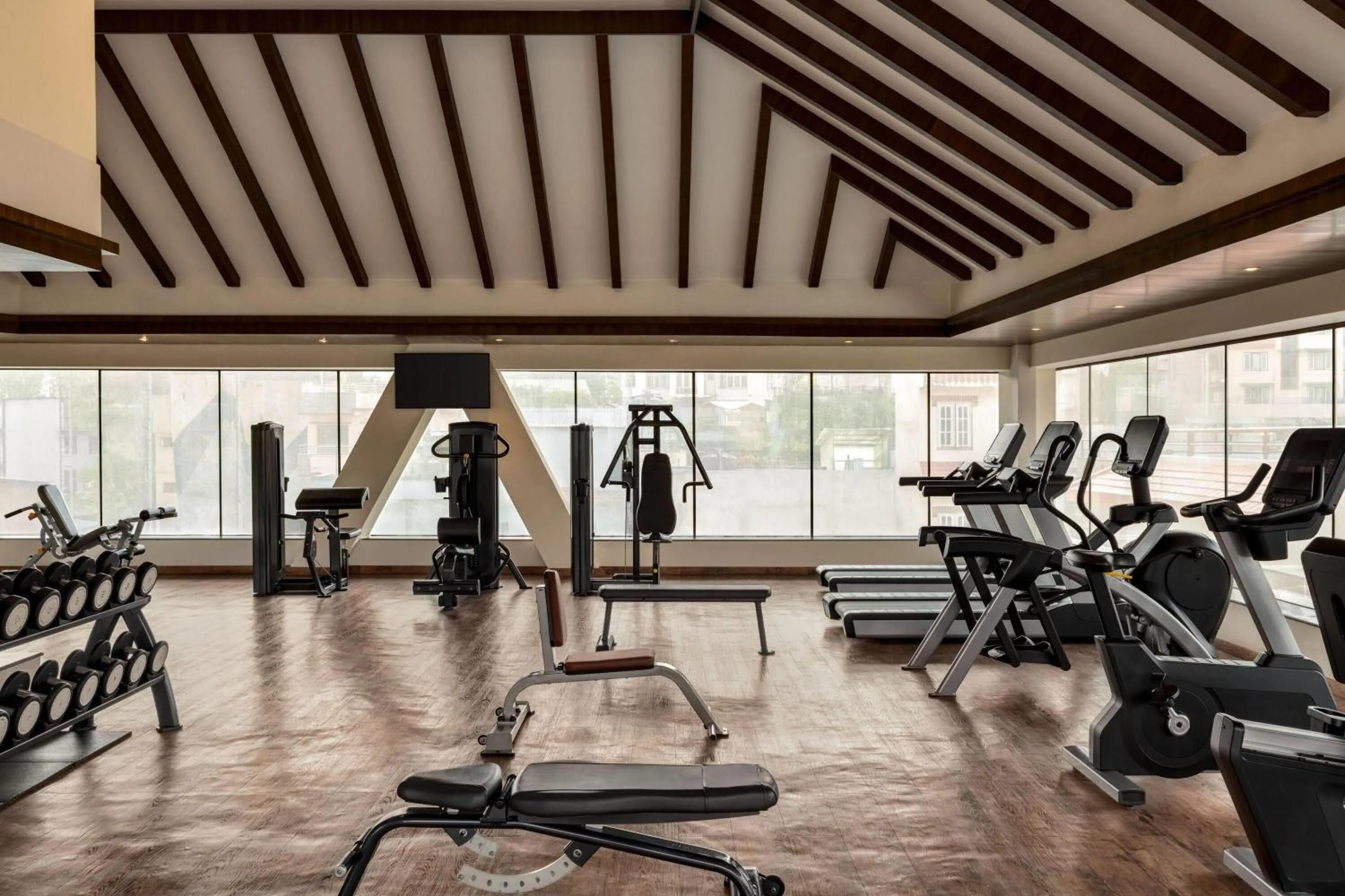 Fitness centre/facilities in Ramada by Wyndham Kathmandu Dhumbarahi