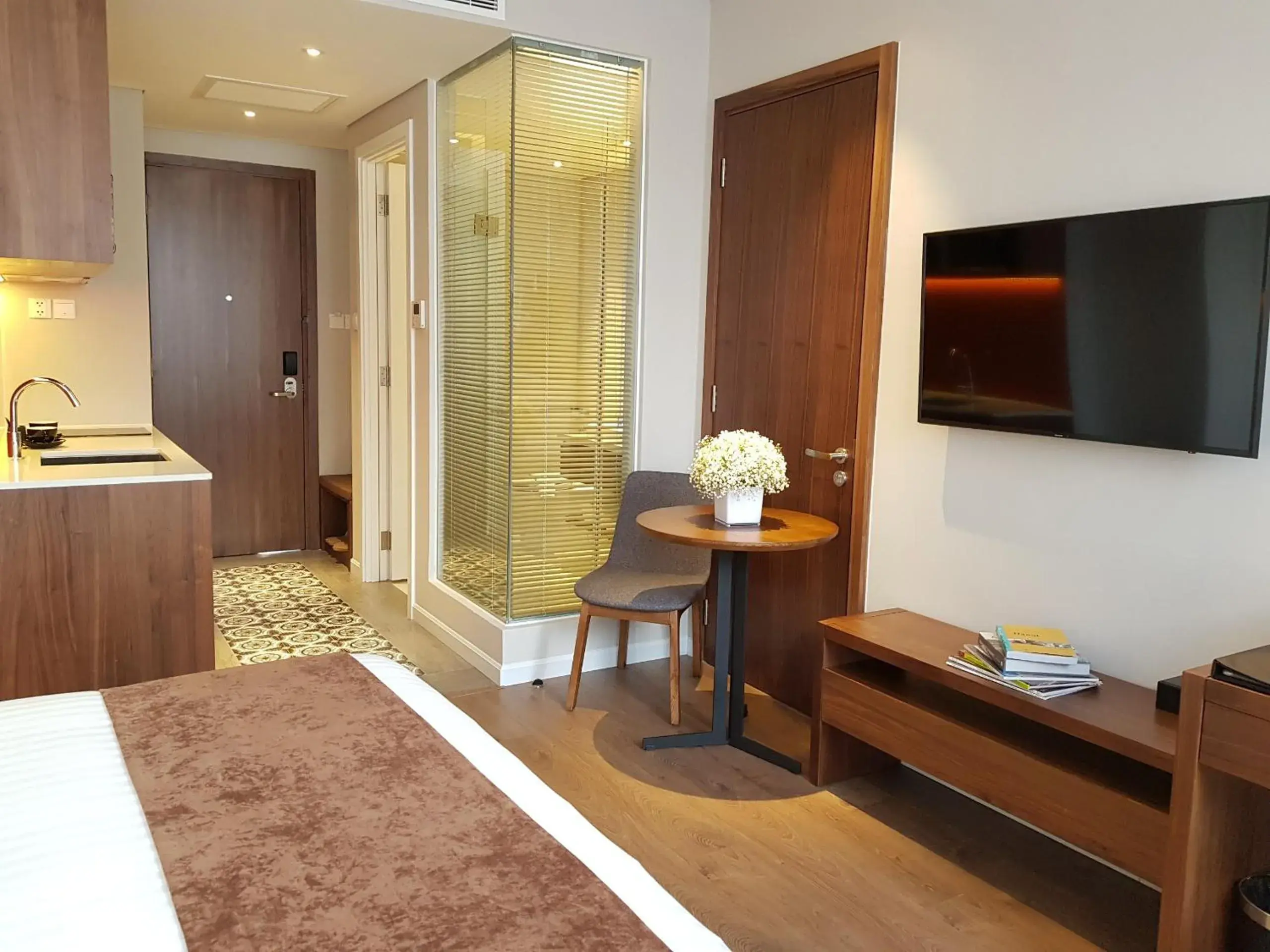 Bed in Orchid Boutique Hotel & Apartment Bed in Orchid Boutique Hotel & Apartment