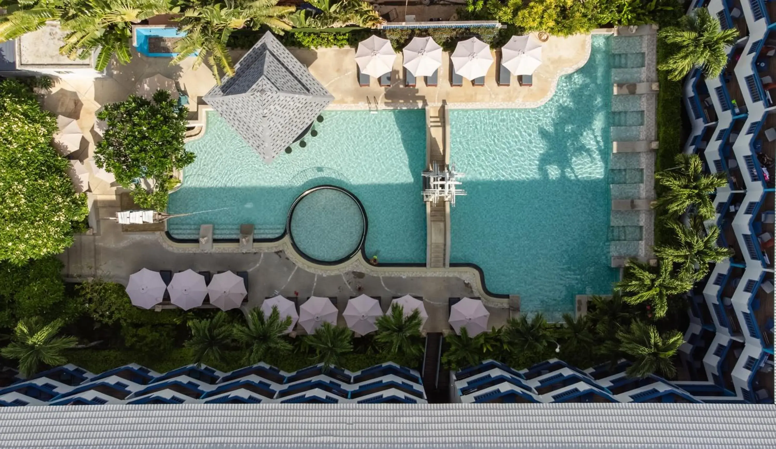 Pool view in Phuket Island View Resort - SHA Extra Plus Pool view in Phuket Island View Resort - SHA Extra Plus