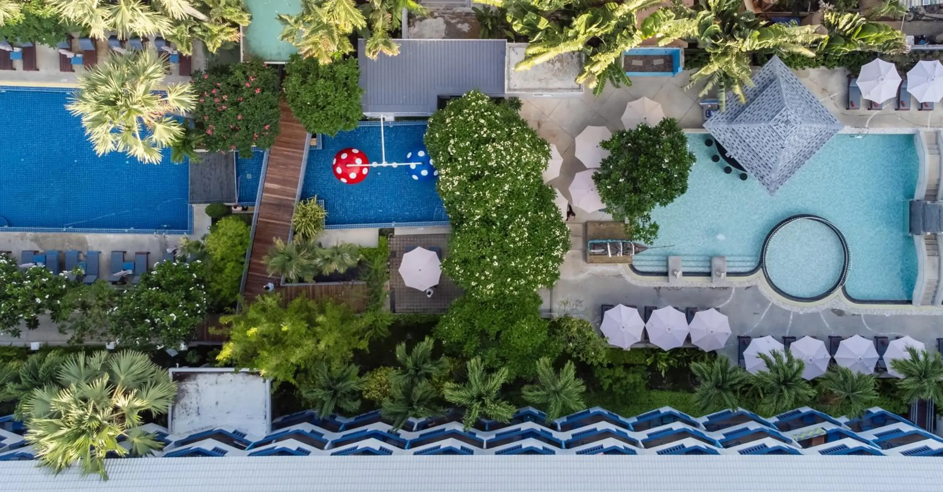 Swimming pool in Phuket Island View Resort - SHA Extra Plus Swimming pool in Phuket Island View Resort - SHA Extra Plus