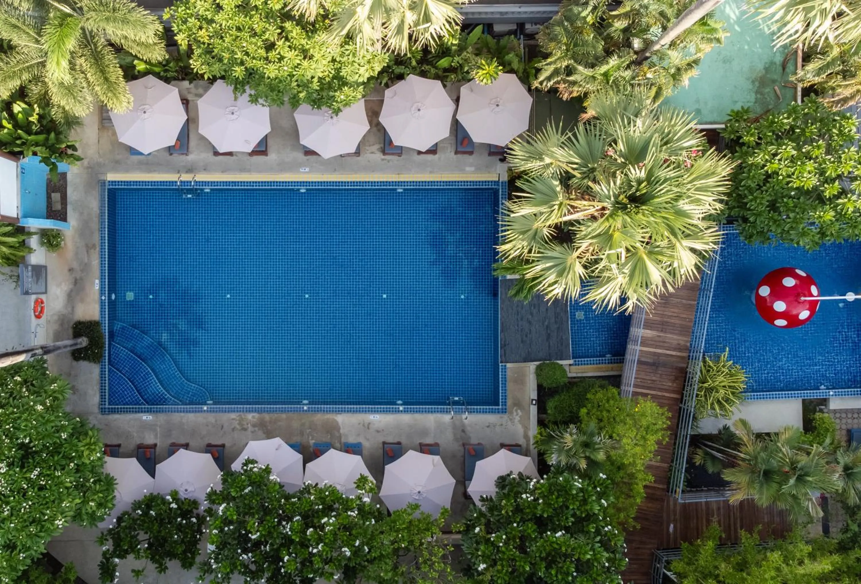 Swimming pool in Phuket Island View Resort - SHA Extra Plus