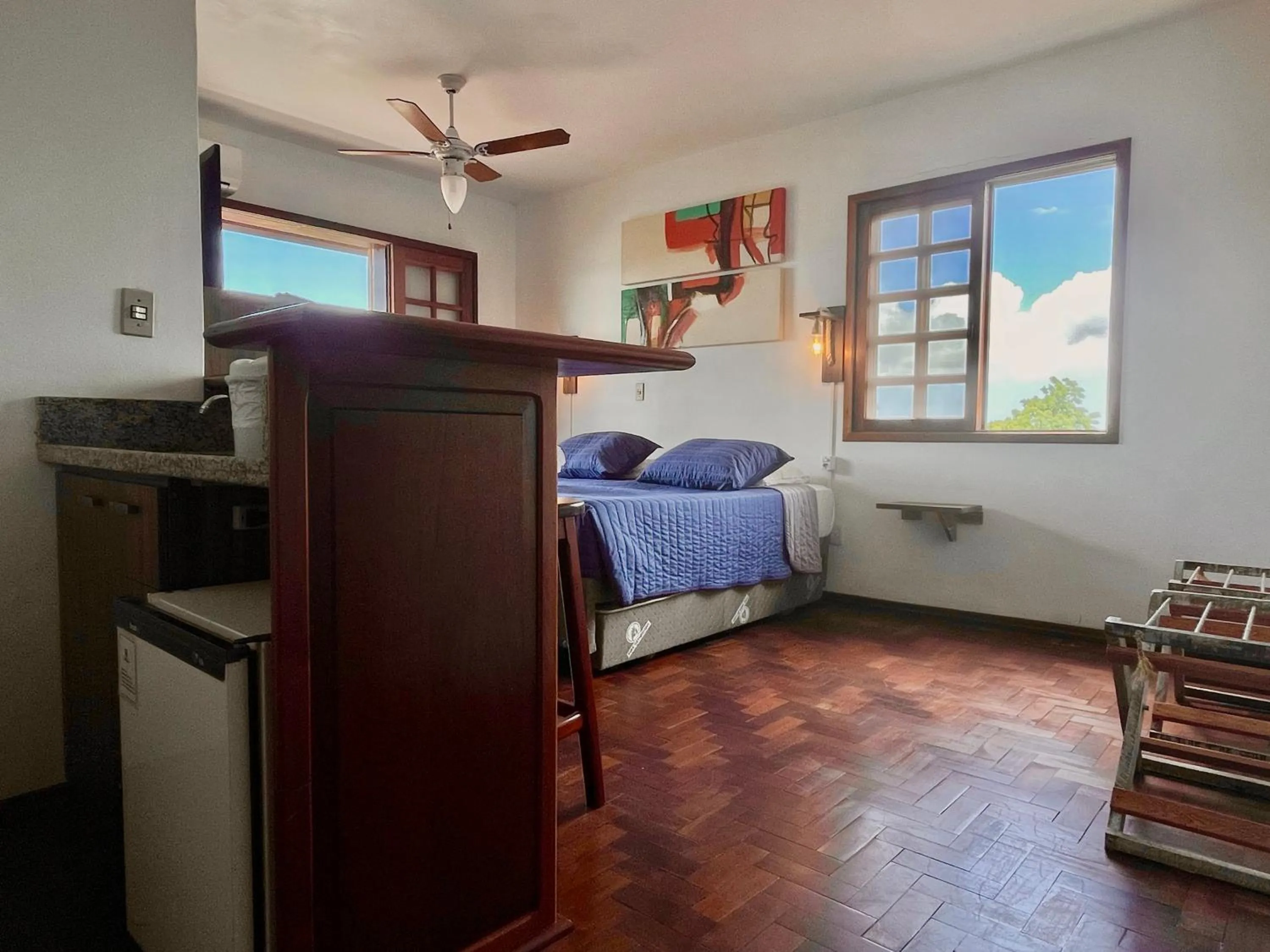 Bed in Pousada Canajurê