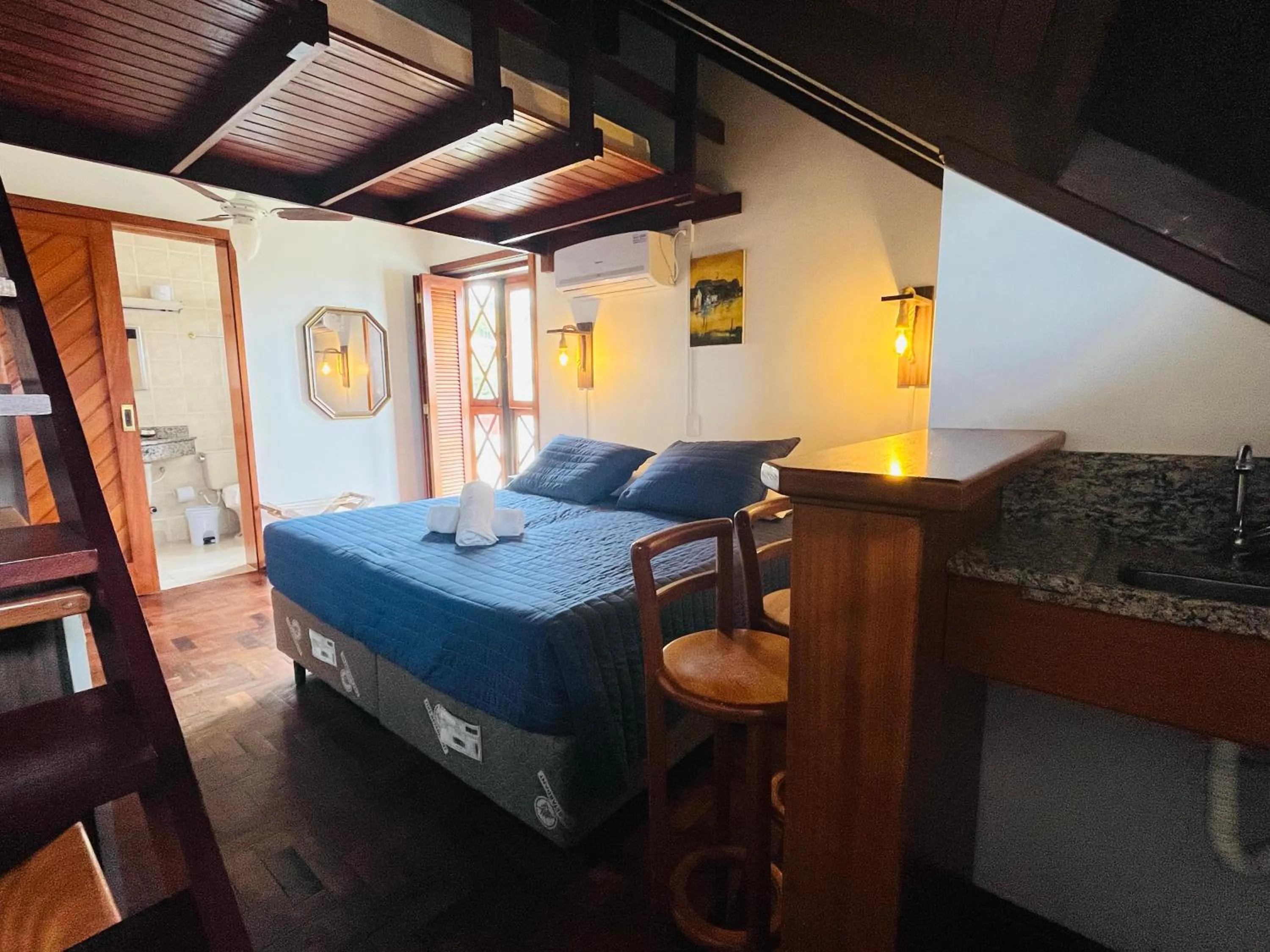 Bed in Pousada Canajurê