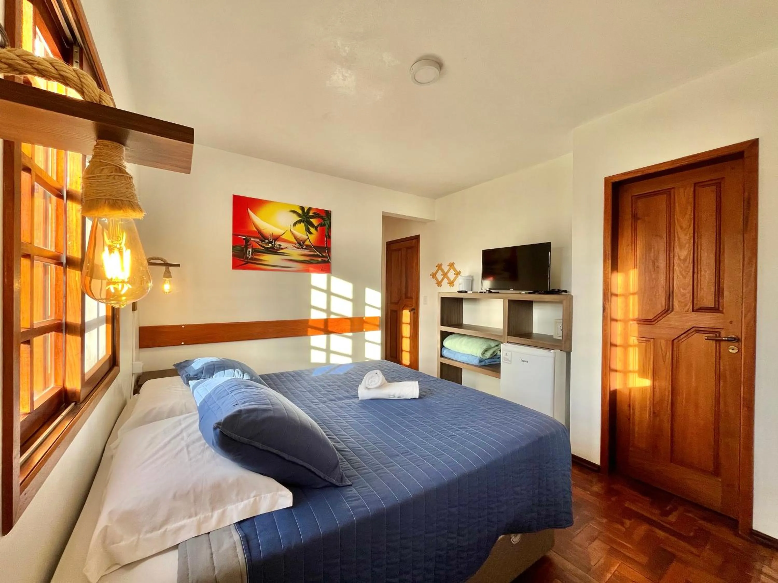 Bed in Pousada Canajurê