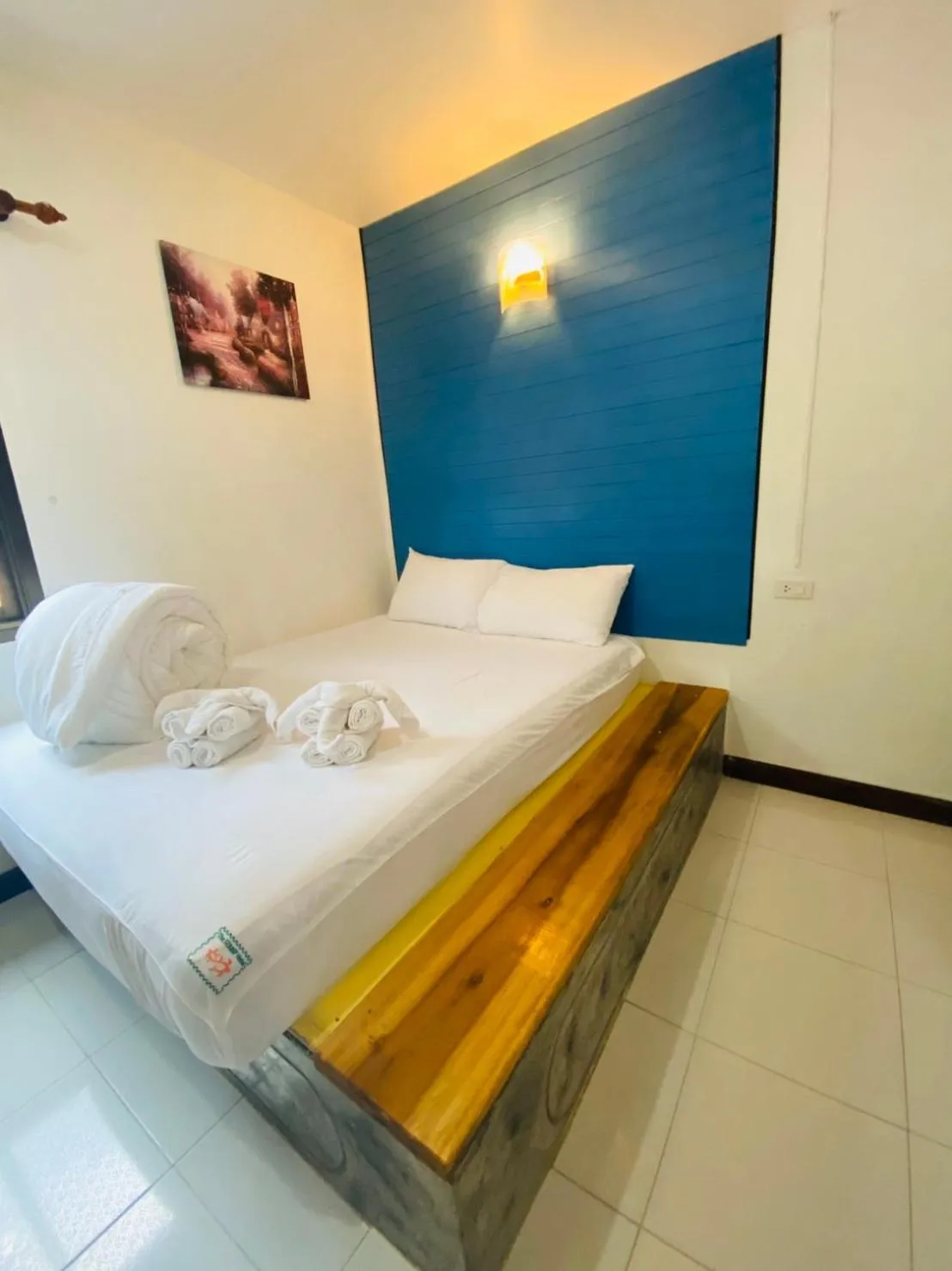 Bed in The Stamp Hotel