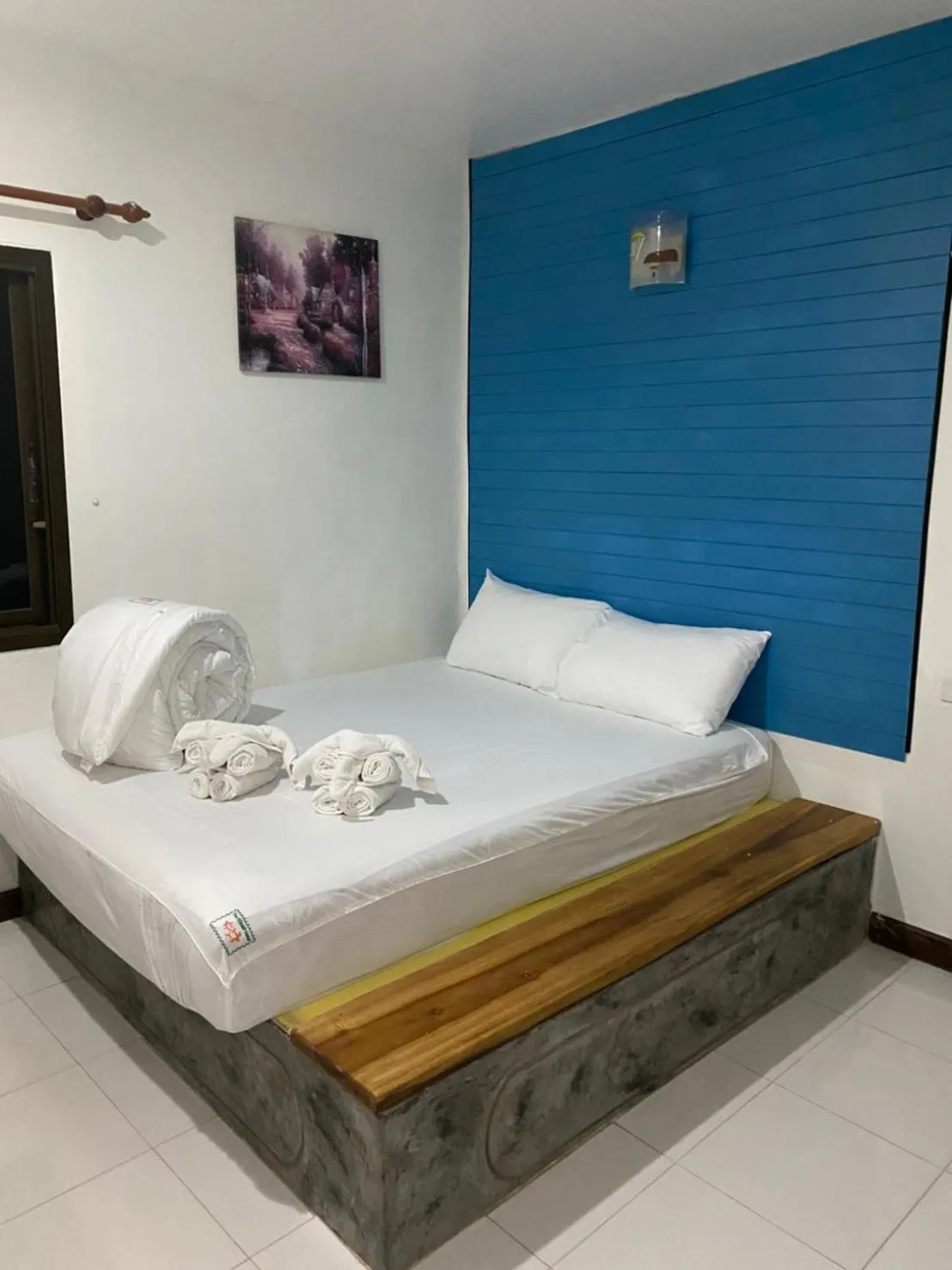 Bed in The Stamp Hotel