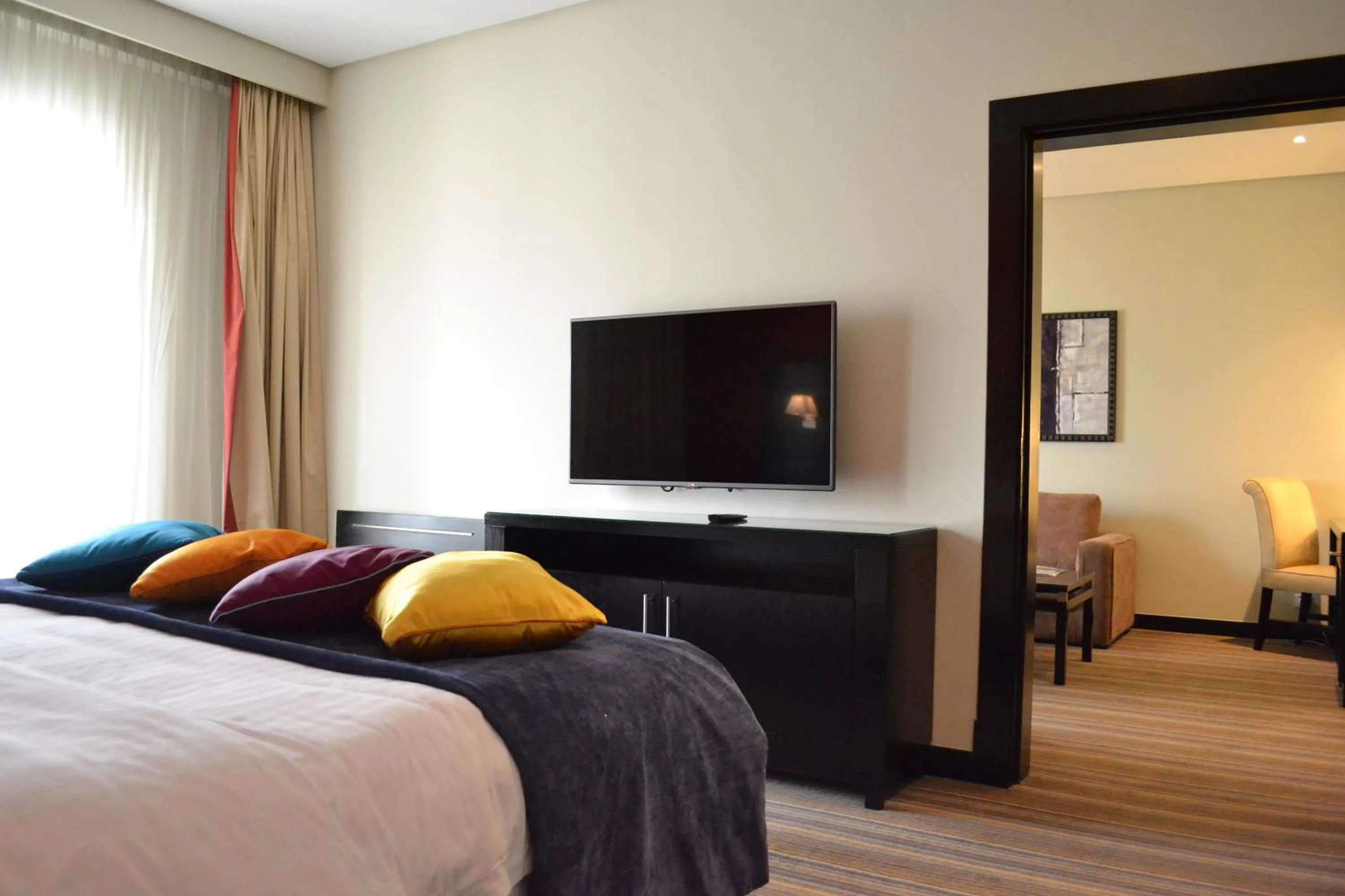 Bathroom, Bed in Park Inn by Radisson Al Khobar