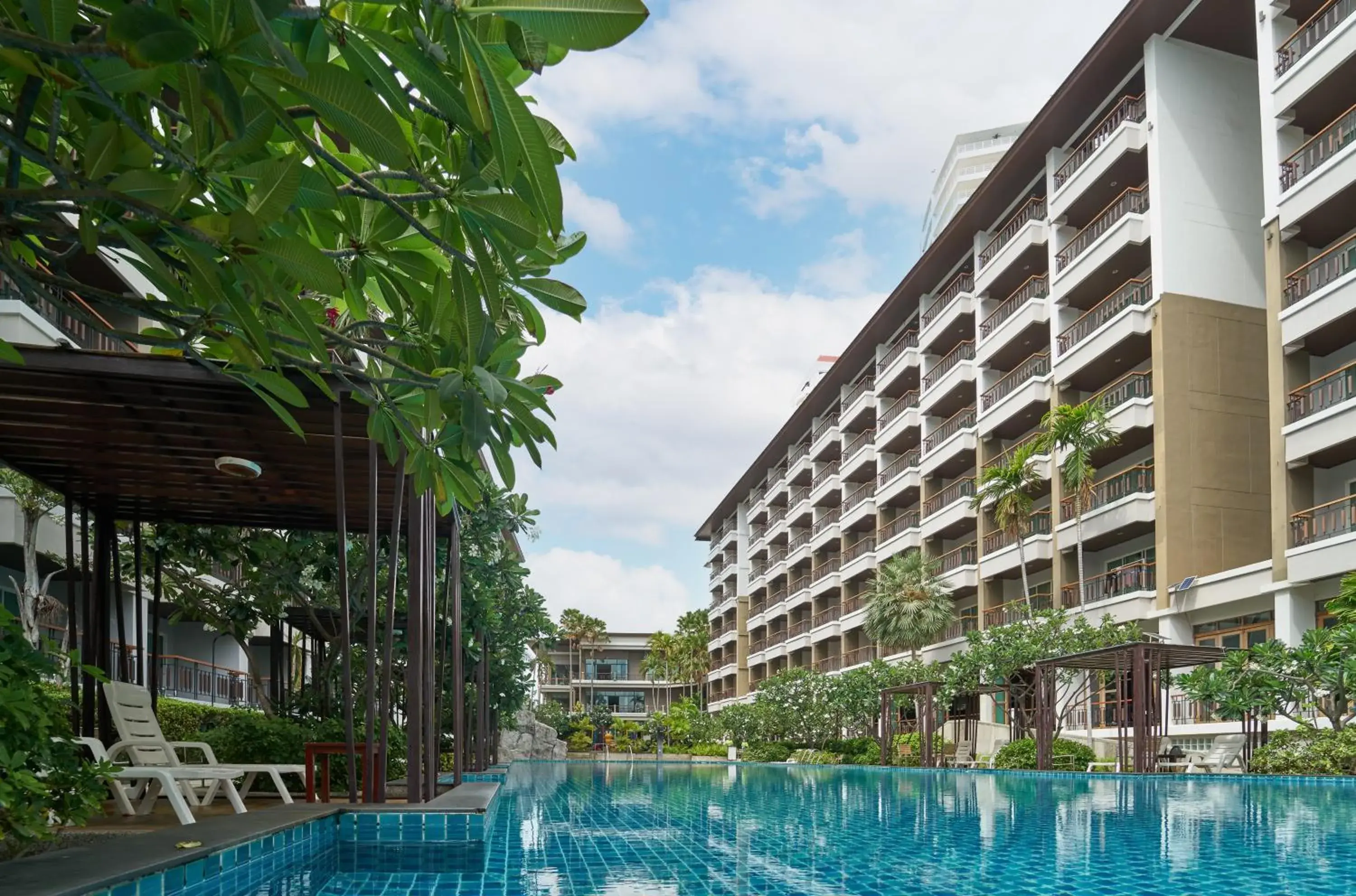 Property building in Welcome World Beachfront Resort Property building in Welcome World Beachfront Resort