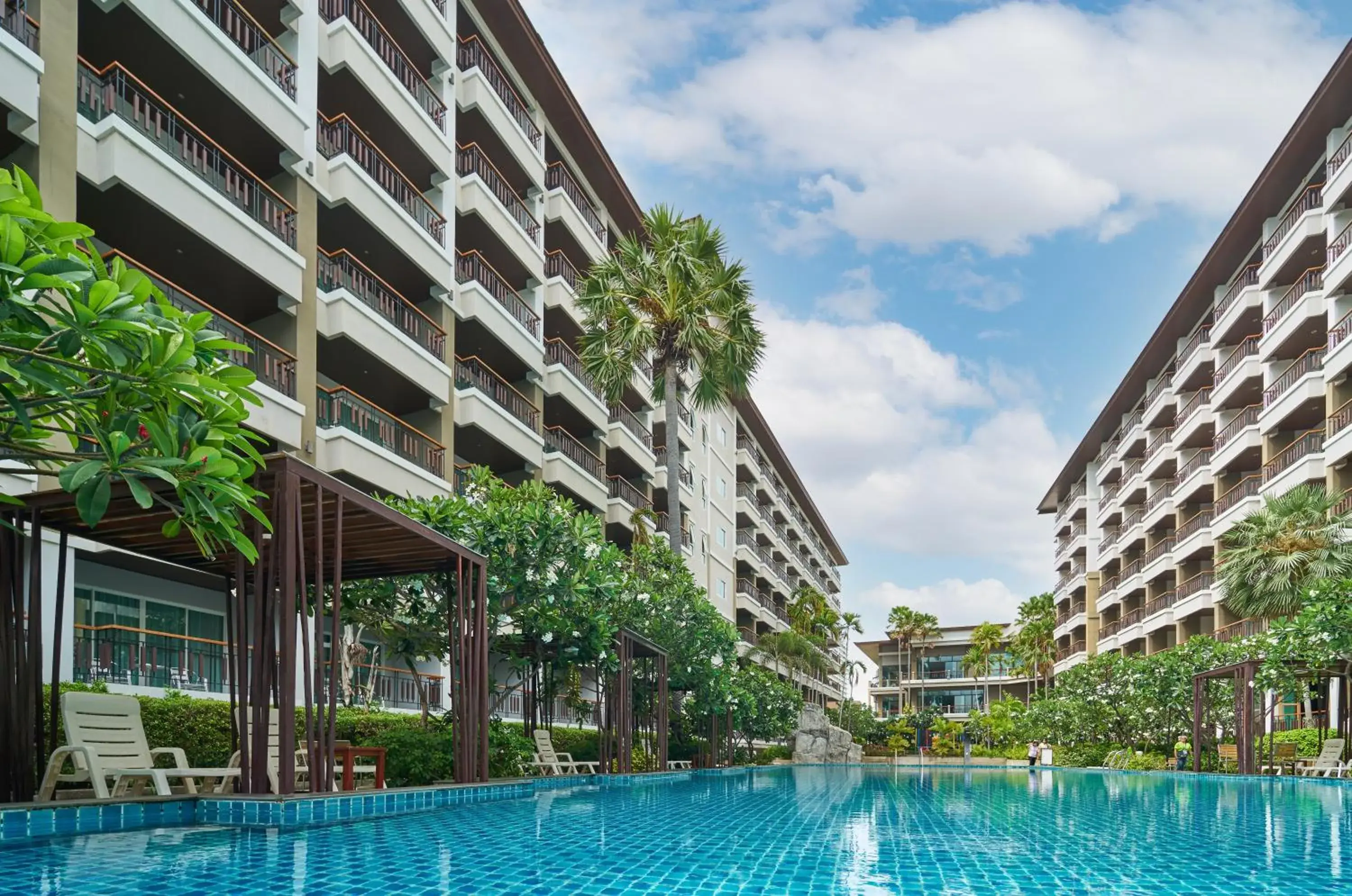 Property building in Welcome World Beachfront Resort Property building in Welcome World Beachfront Resort