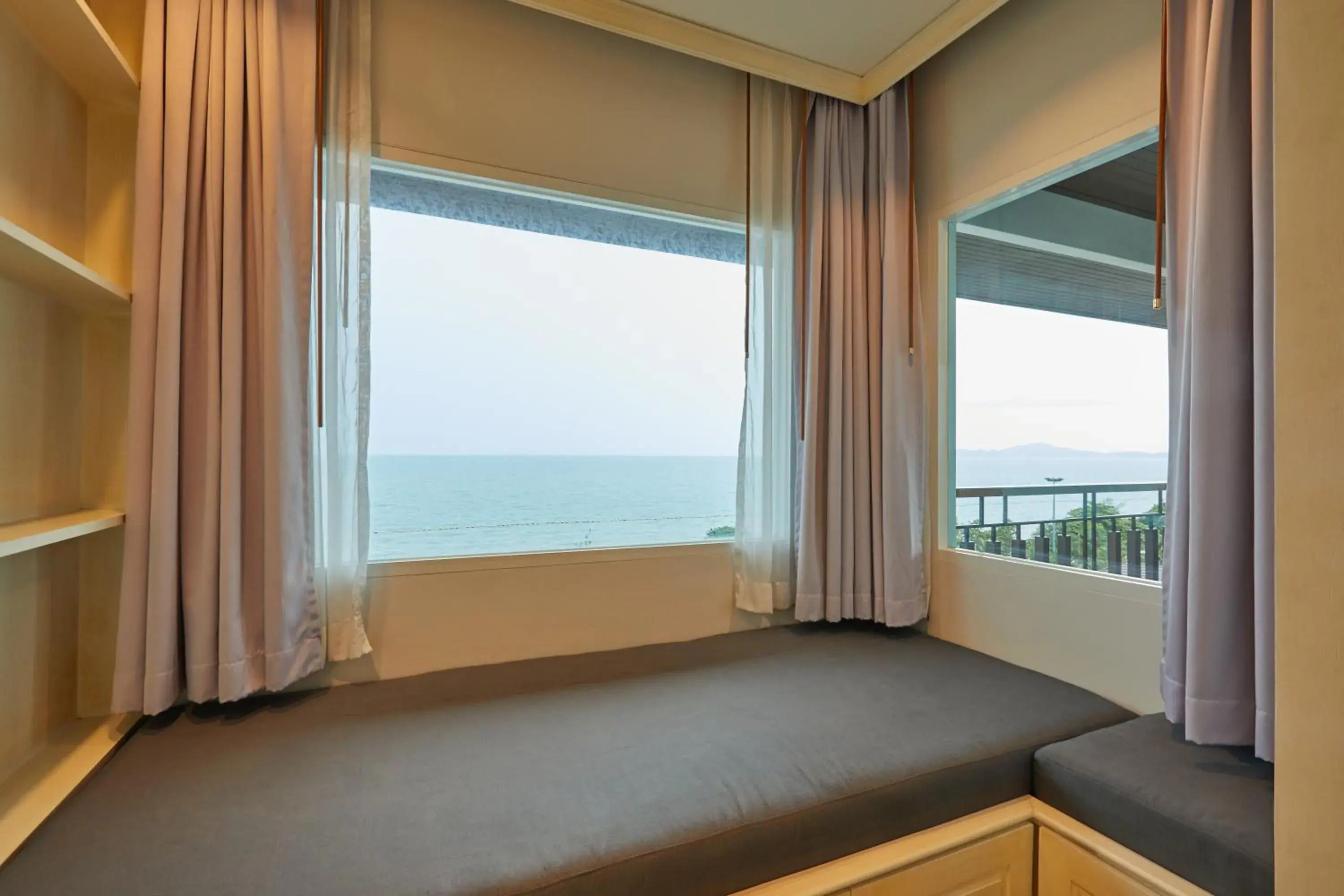 View (from property/room), Bed in Welcome World Beachfront Resort View (from property/room), Bed in Welcome World Beachfront Resort