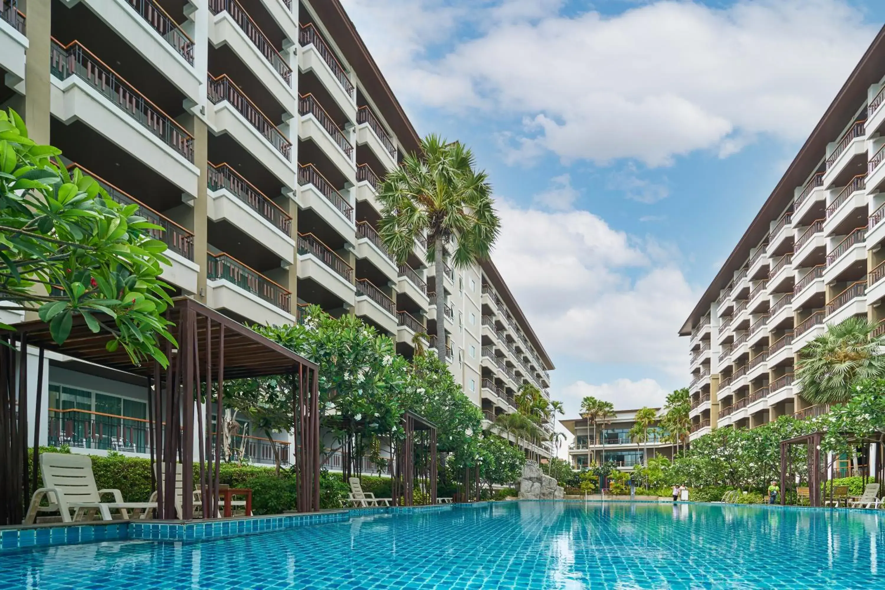 Property building in Welcome World Beachfront Resort Property building in Welcome World Beachfront Resort