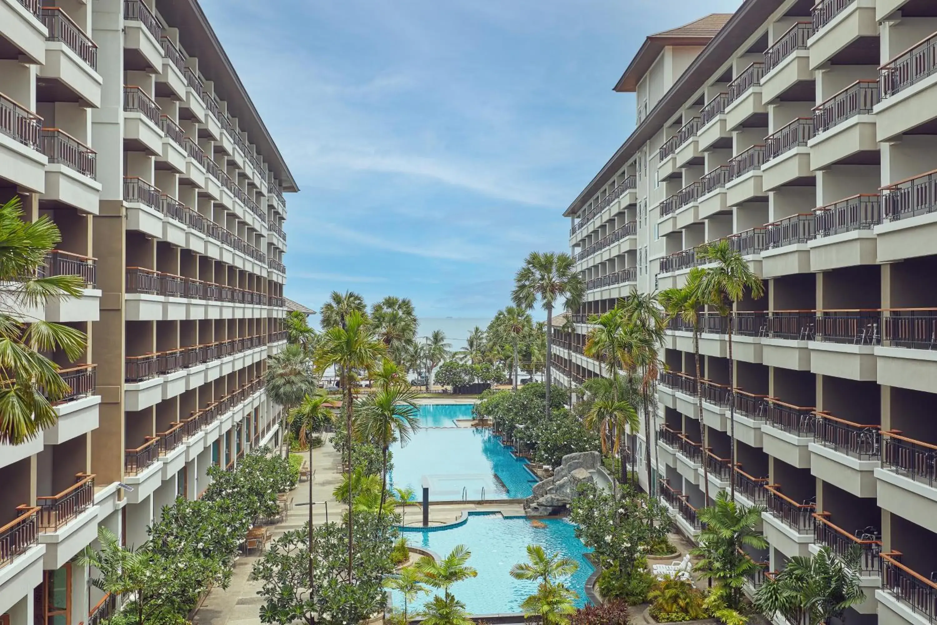 Property building in Welcome World Beachfront Resort Property building in Welcome World Beachfront Resort